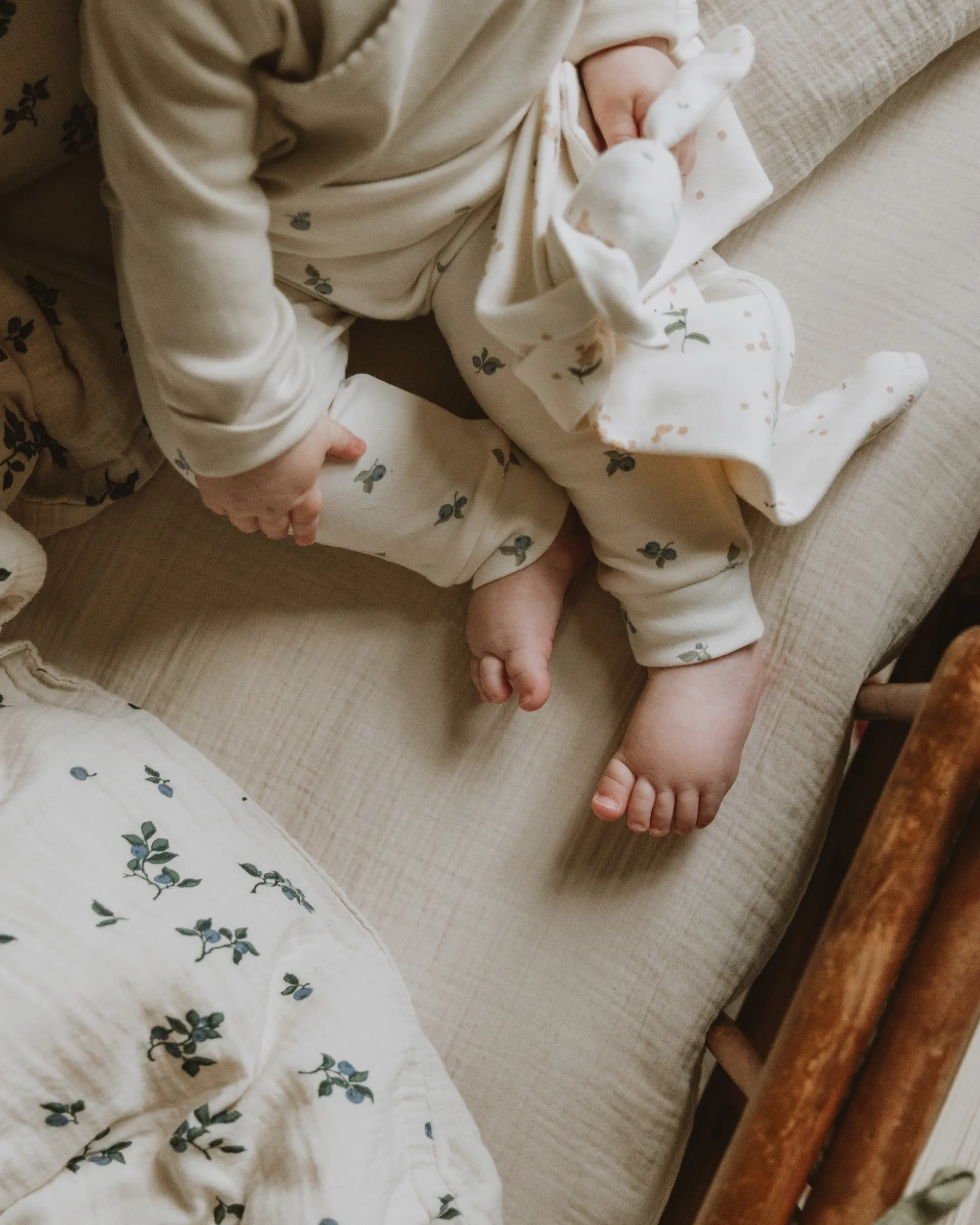 Eggshell Muslin ベッドシーツ, 60x120x20 cm Garbo&Friends