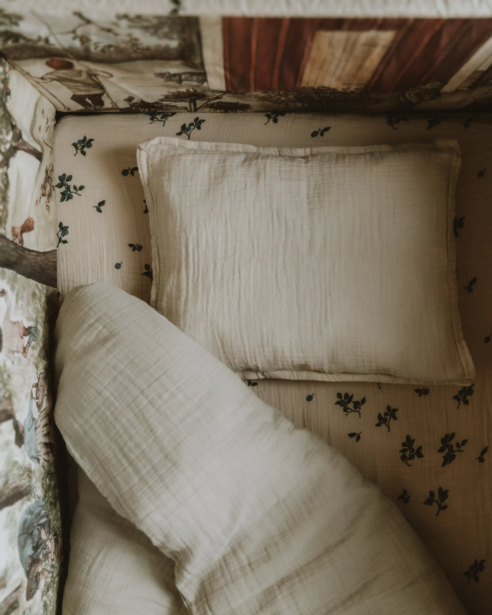 Eggshell Muslin ベッドセット junior, 100x130 cm/35x55 cm Garbo&Friends