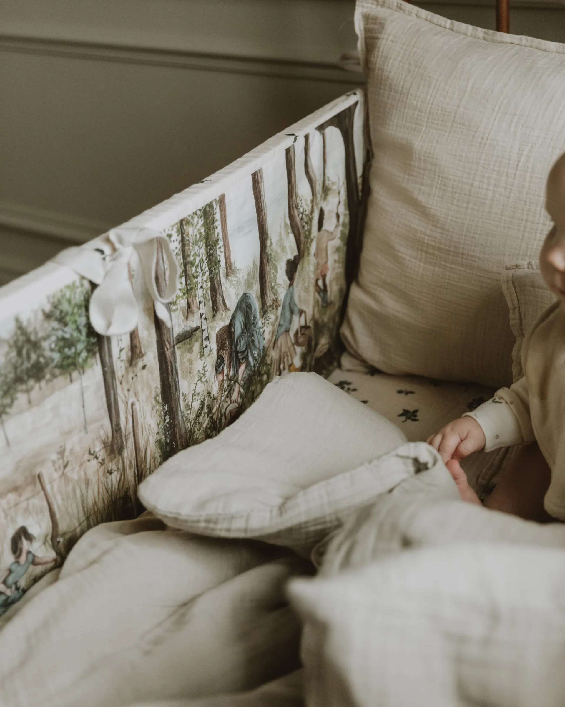 Eggshell Muslin ベッドセット junior, 100x130 cm/35x55 cm Garbo&Friends