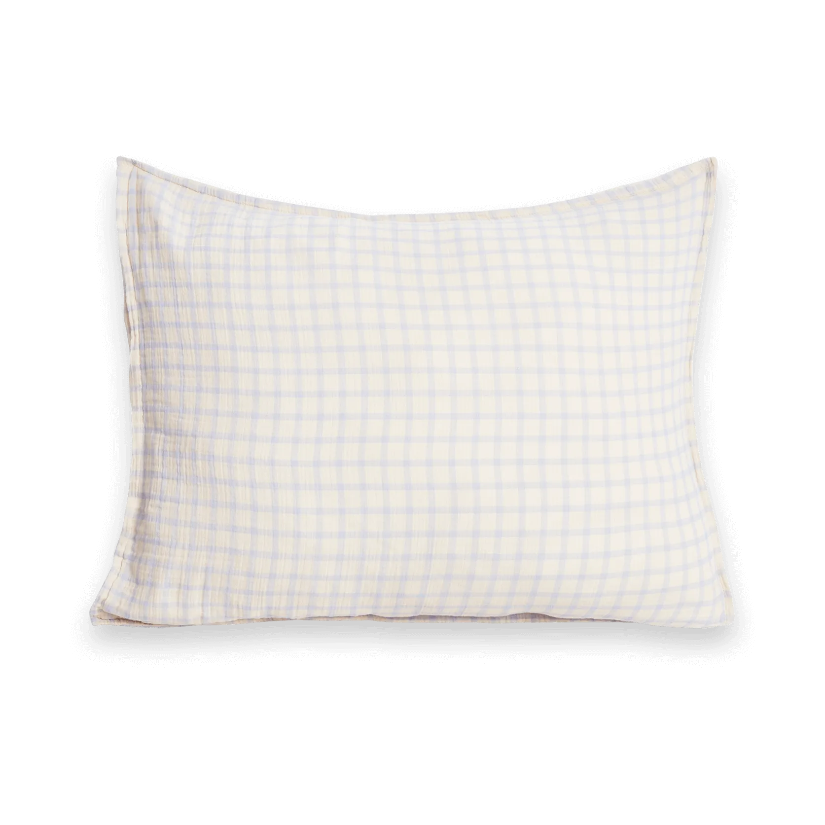 Gingham Sky Blue Muslin 枕カバー, 50x75 cm Garbo&Friends