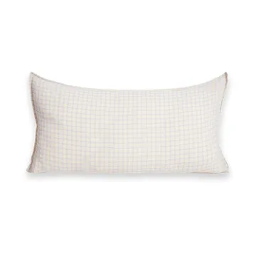 Gingham Sky Blue Muslin 枕カバー - 50x90 cm - Garbo&Friends