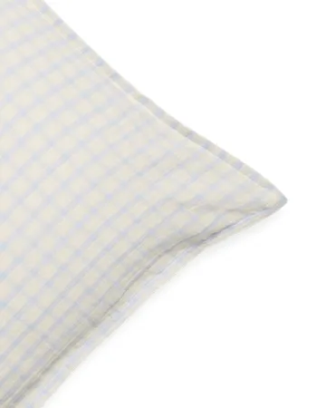 Gingham Sky Blue Muslin 枕カバー - Sky 50x70 cm - Garbo&Friends