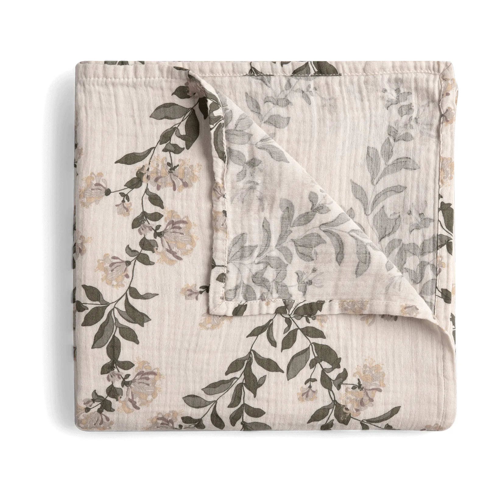 Honeysuckle Muslin スワドルブランケット, 110x110 cm Garbo&Friends