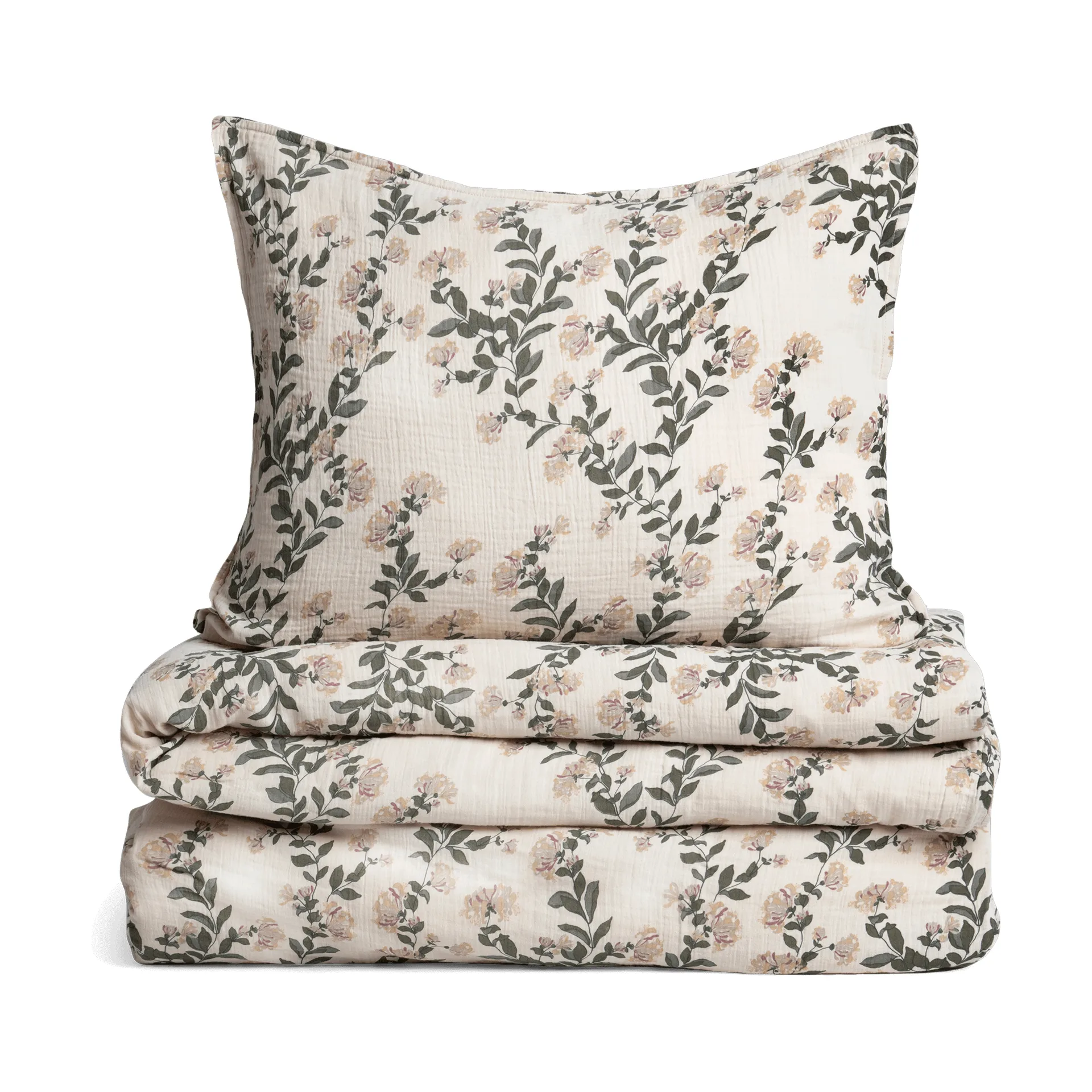 Honeysuckle Muslin ベッドセット, 150x210 cm/50x60 cm Garbo&Friends