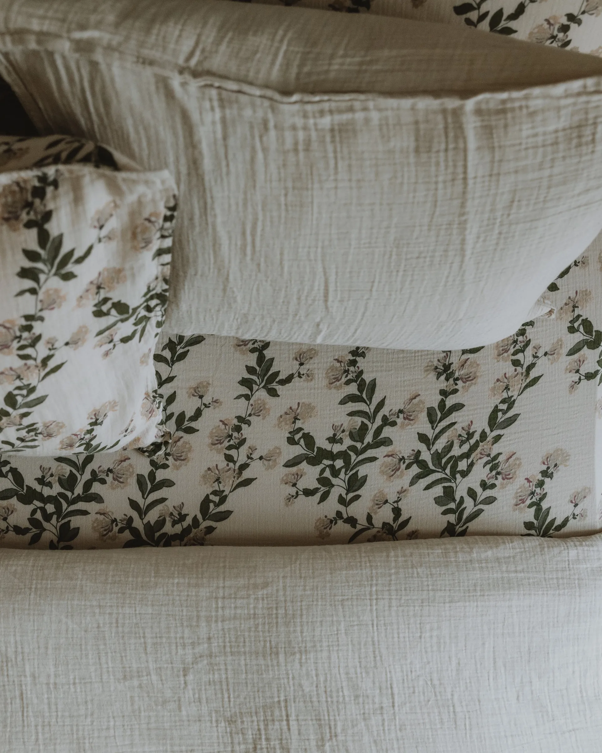 Honeysuckle Muslin ベッドシーツ, 160x200x30 cm Garbo&Friends