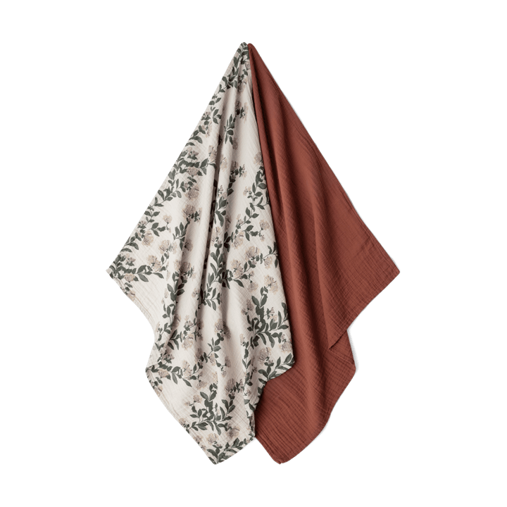 Honeysuckle Muslin スモールブランケット 2枚, 60x60 cm Garbo&Friends