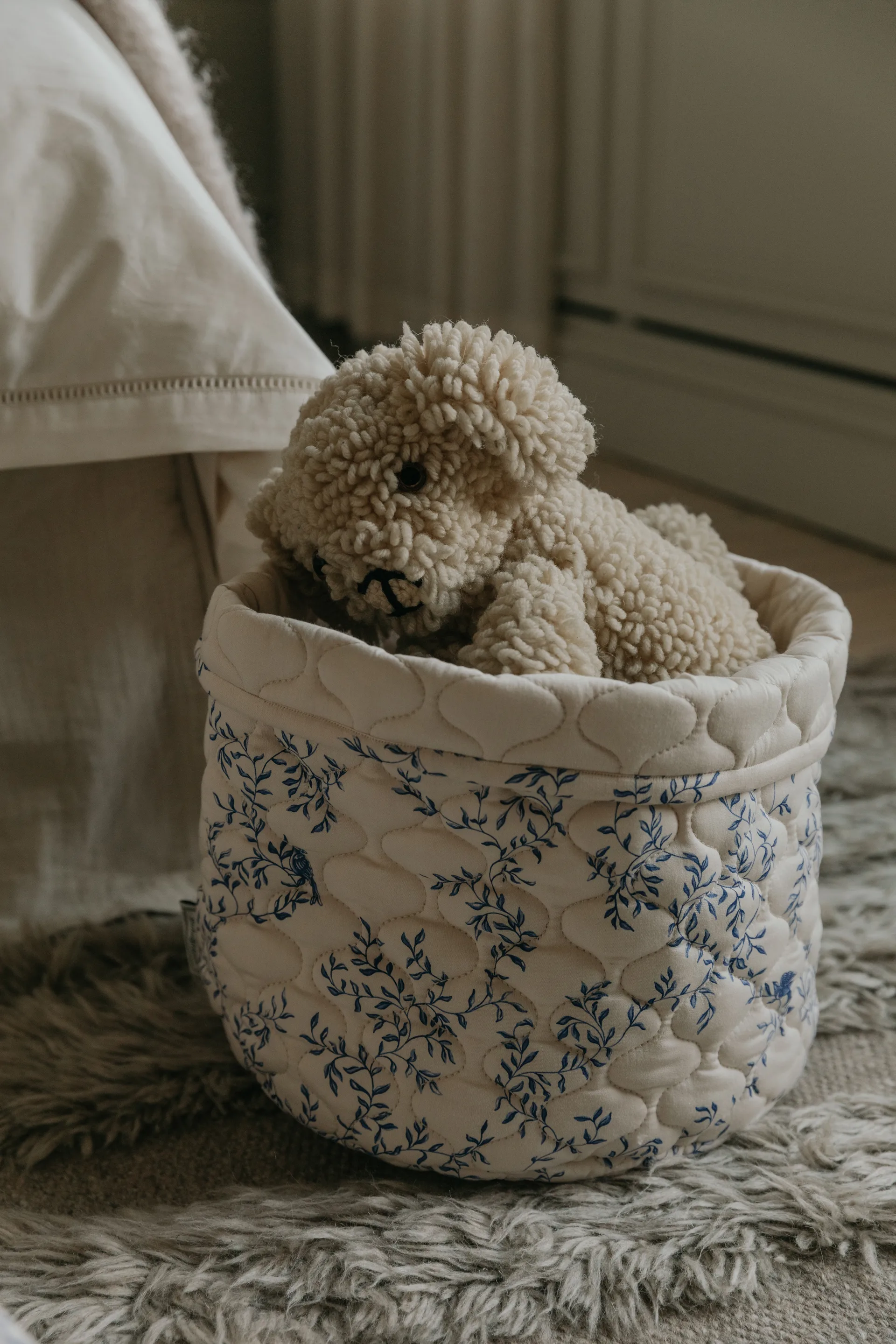 Jardim サテンキルト バスケット 2個セット, 20xØ20 cm + 30xØ30 cm Garbo&Friends