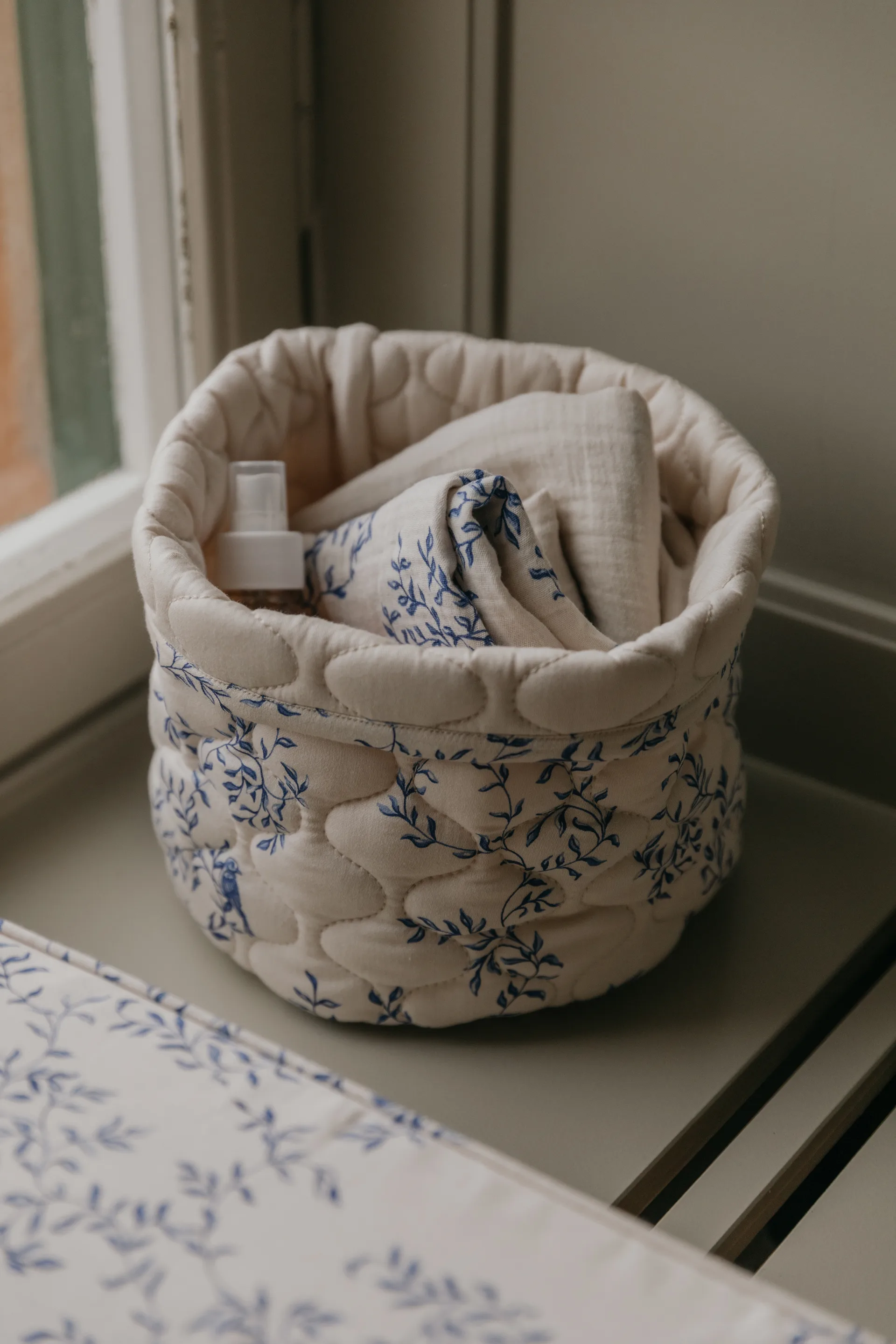 Jardim サテンキルト バスケット 2個セット, 20xØ20 cm + 30xØ30 cm Garbo&Friends