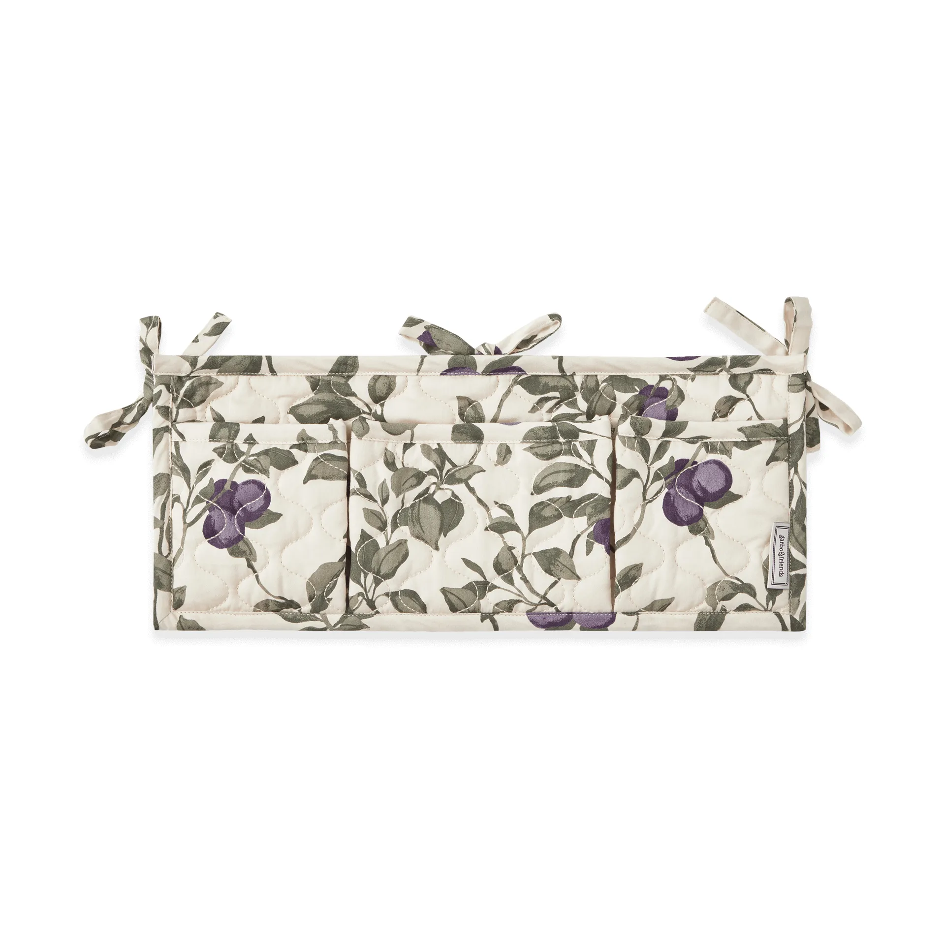 Plum サテン キルトベッドポケット, 43x18cm Garbo&Friends