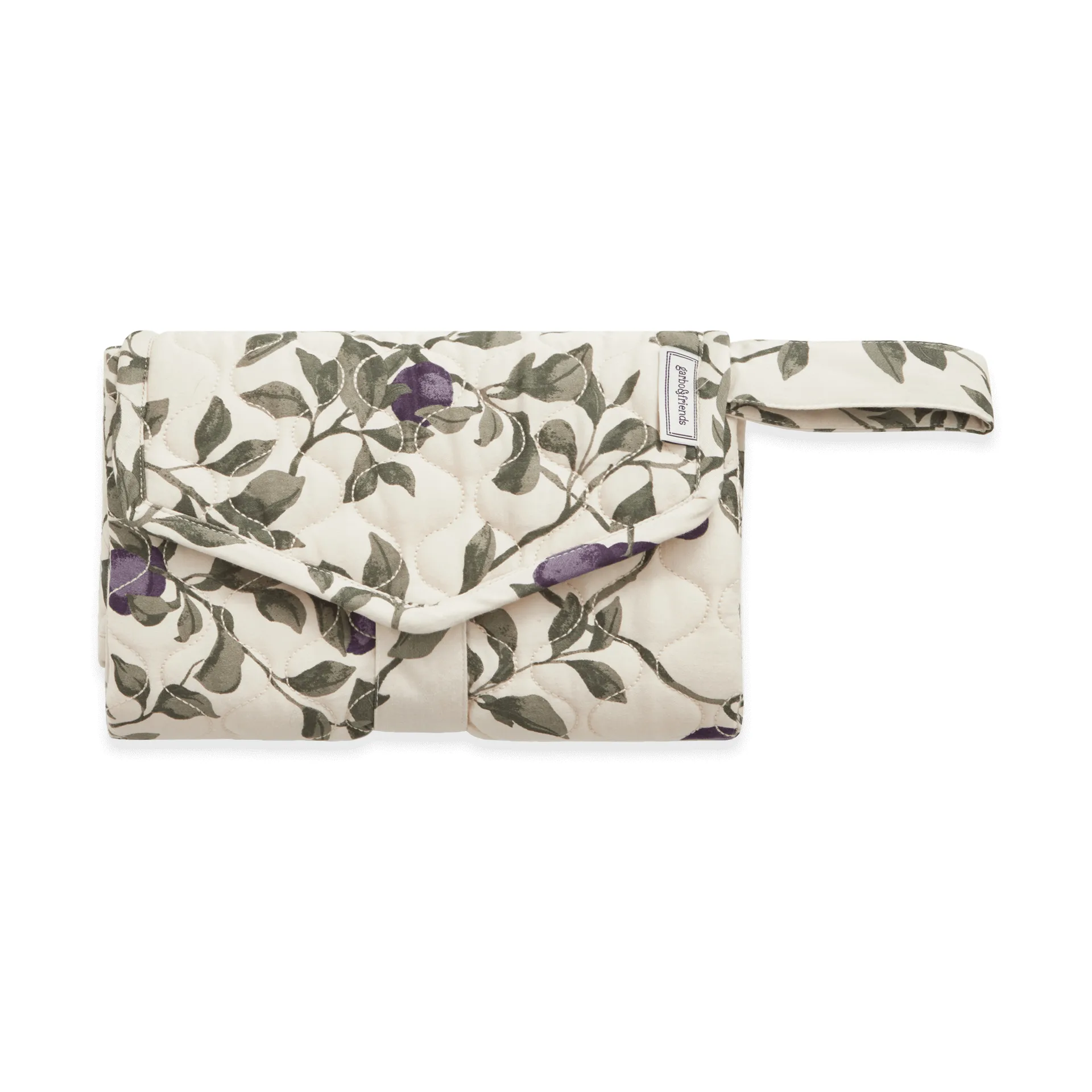 Plum サテンキルト 携帯用チェンジングパッド, 46x80 cm Garbo&Friends