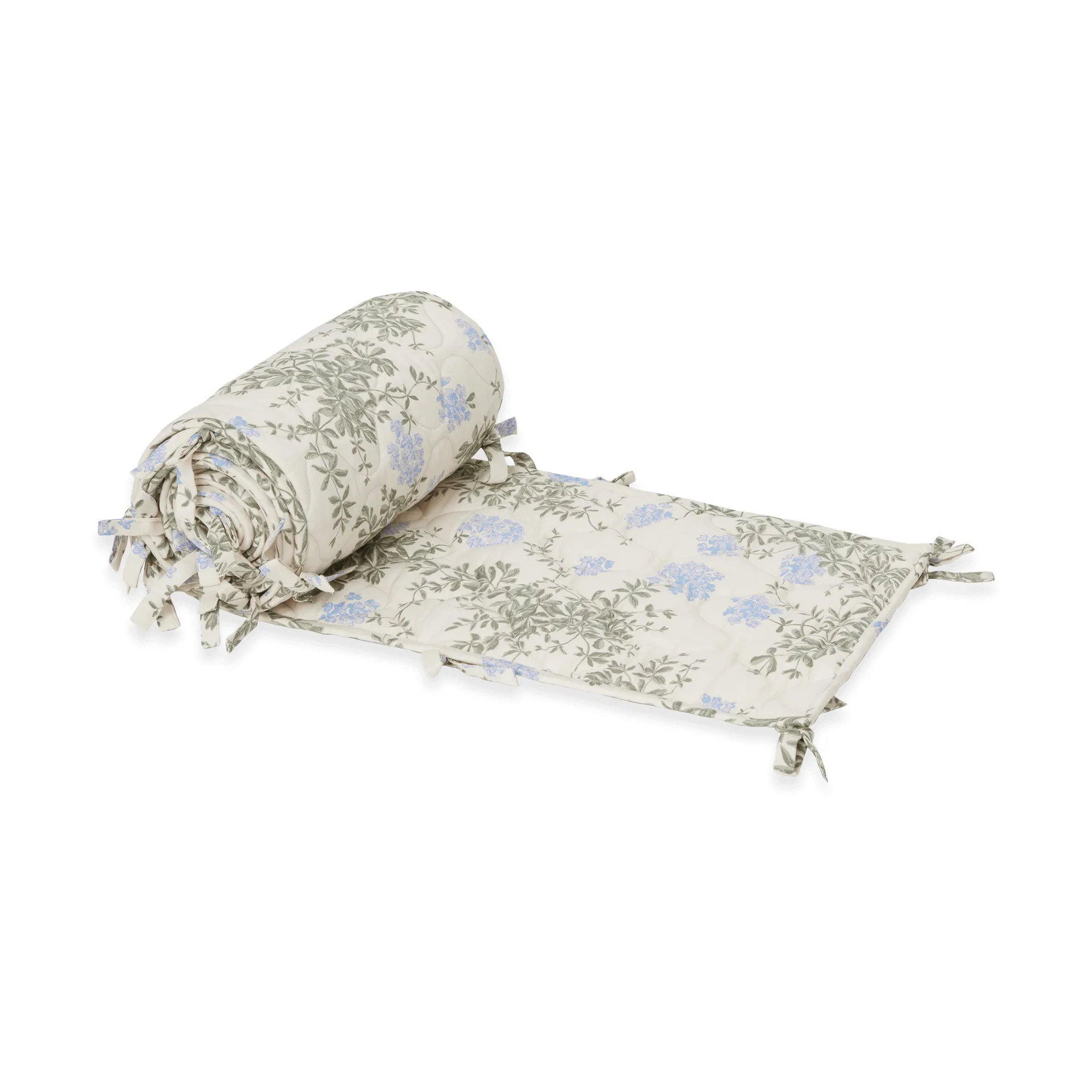 Plumbago サテンキルト クリブバンパー, 30x360 cm Garbo&Friends