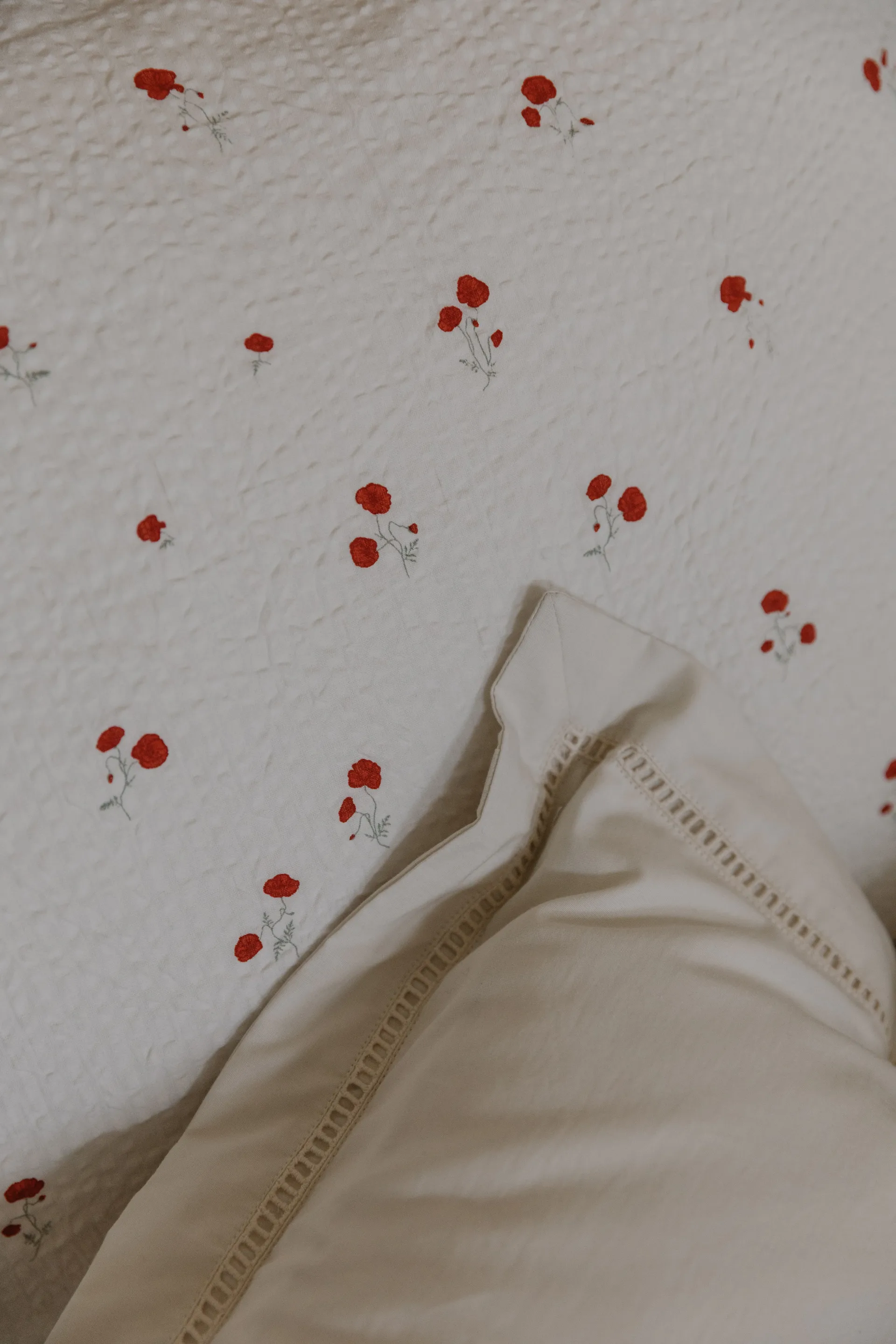 Poppy Seersucker パッド入りブランケット, 100x140 cm Garbo&Friends