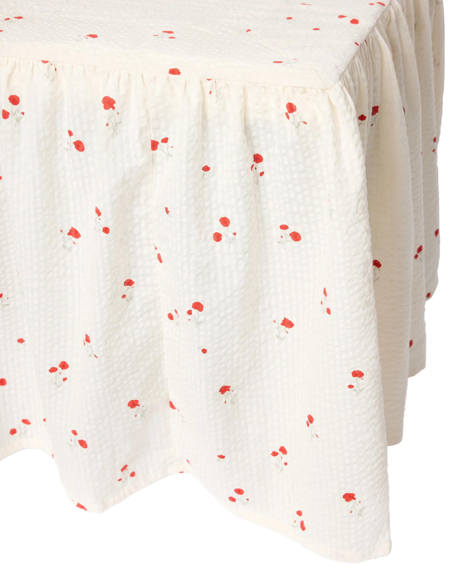 Poppy Seersucker ベッドスカート, 180x200x53 cm Garbo&Friends