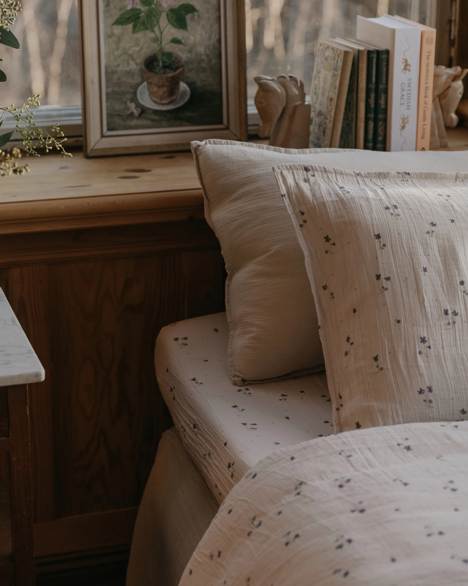 Viola モスリン フィットシーツ, 180x200x30 cm Garbo&Friends