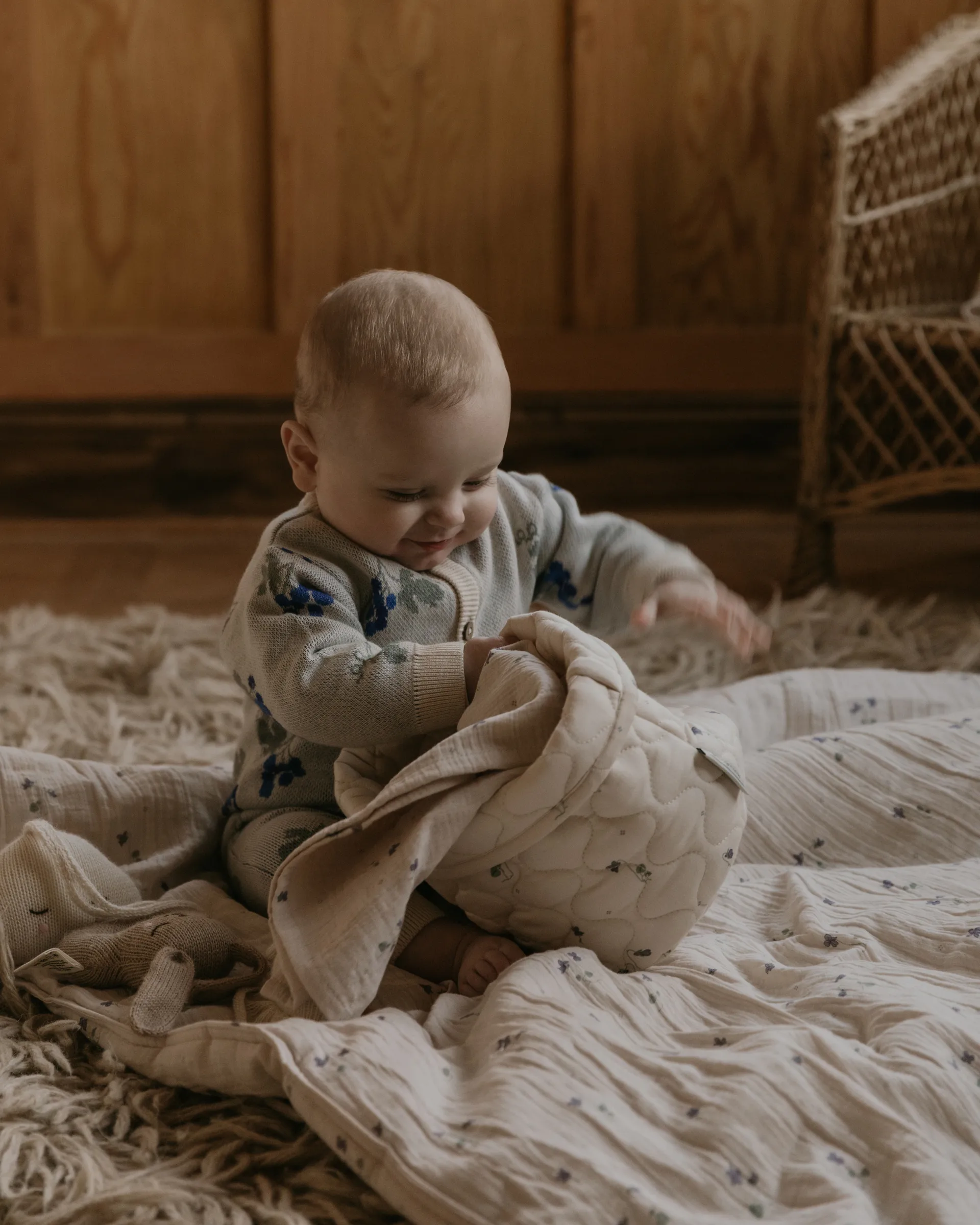 Viola サテンキルト バスケット 2個セット, 20xØ20 cm + 30xØ30 cm Garbo&Friends