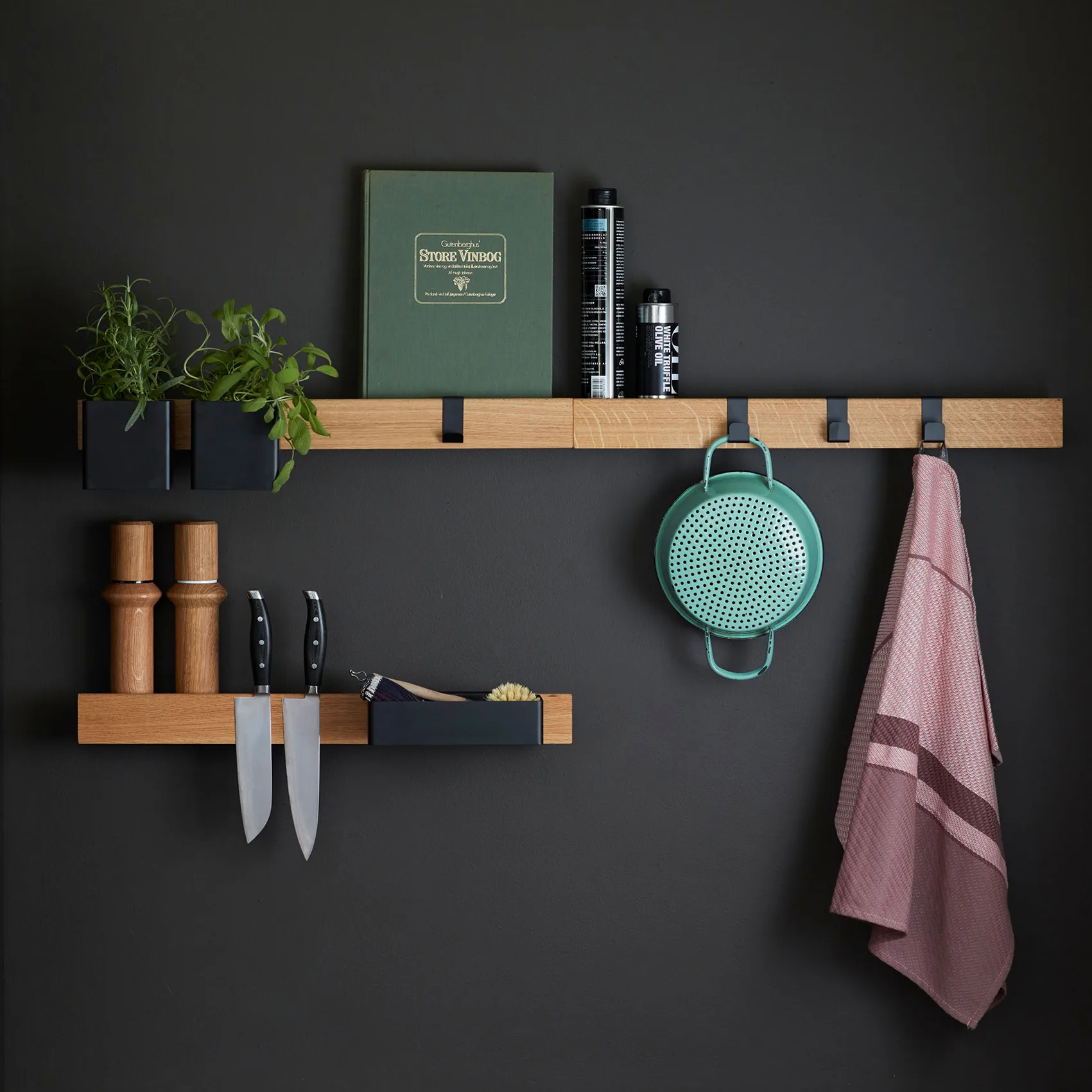 Flex Rail マグネティックレール 60 cm, oak-black Gejst | ガイスト