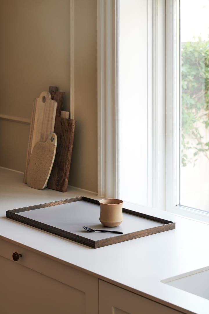 Frame トレイ L 35.5x50.6 cm, Smoked oak-Grey Gejst | ガイスト