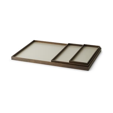 Frame トレイ small 11.1x32.4 cm - Smoked oak-Grey - Gejst | ガイスト