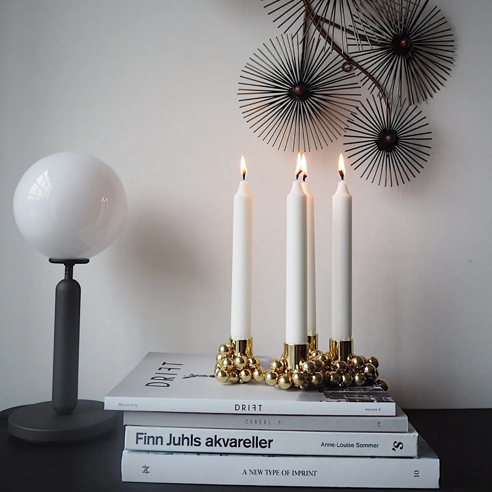 Molekyl キャンドルスティック 4, brass Gejst | ガイスト