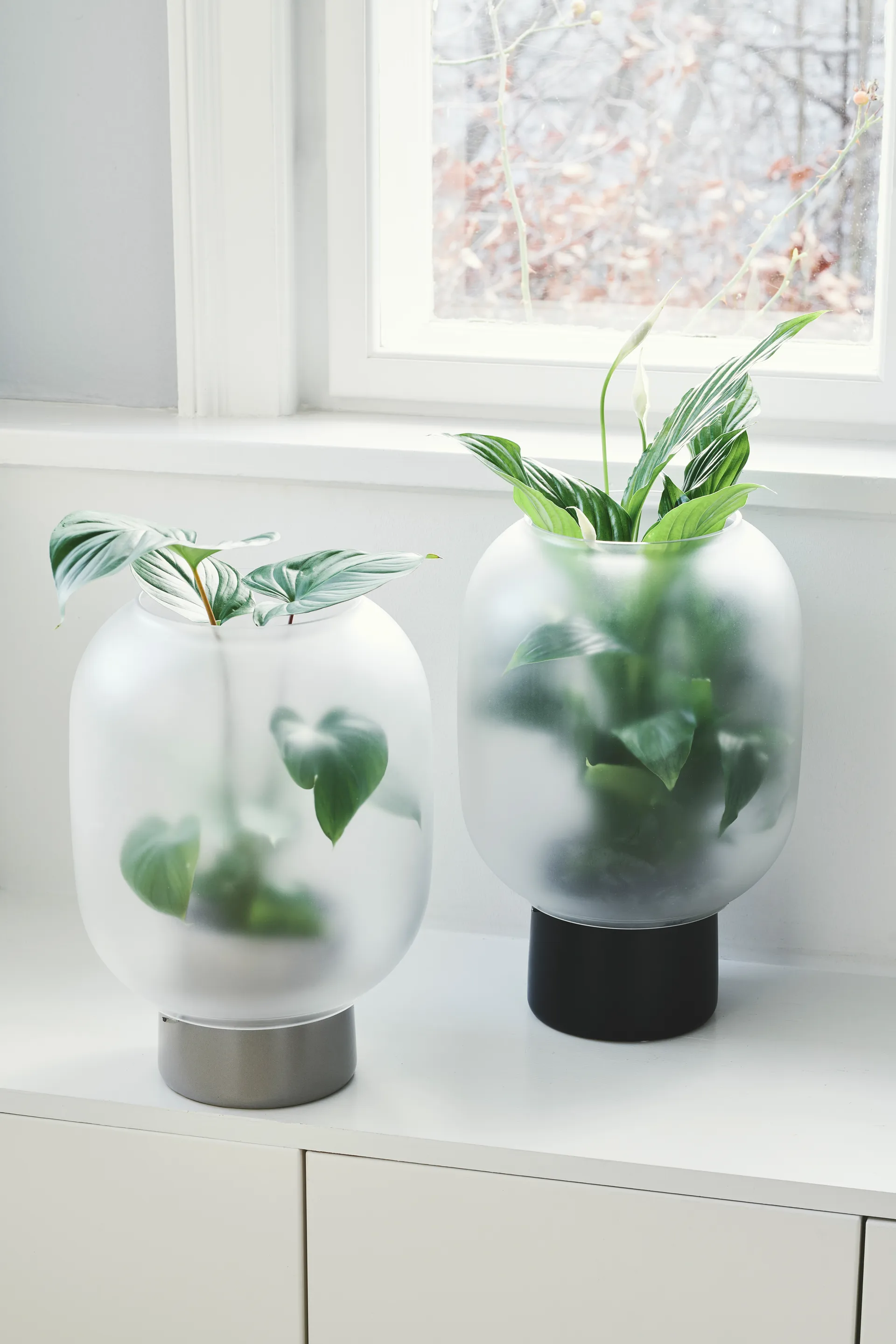 Nebl 植木鉢 フロストガラス Ø26 cm, Grey Gejst | ガイスト