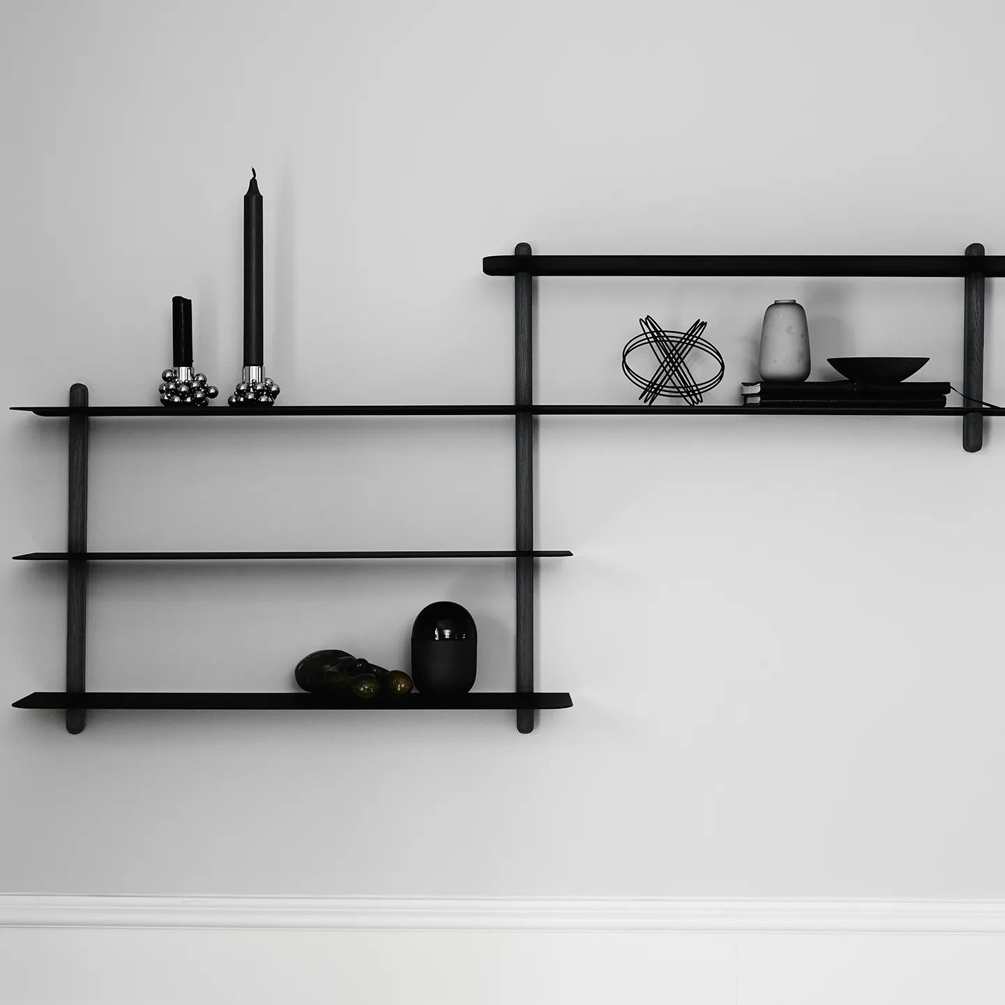 Nivo シェルフ B, black-stained ash room-black Gejst | ガイスト