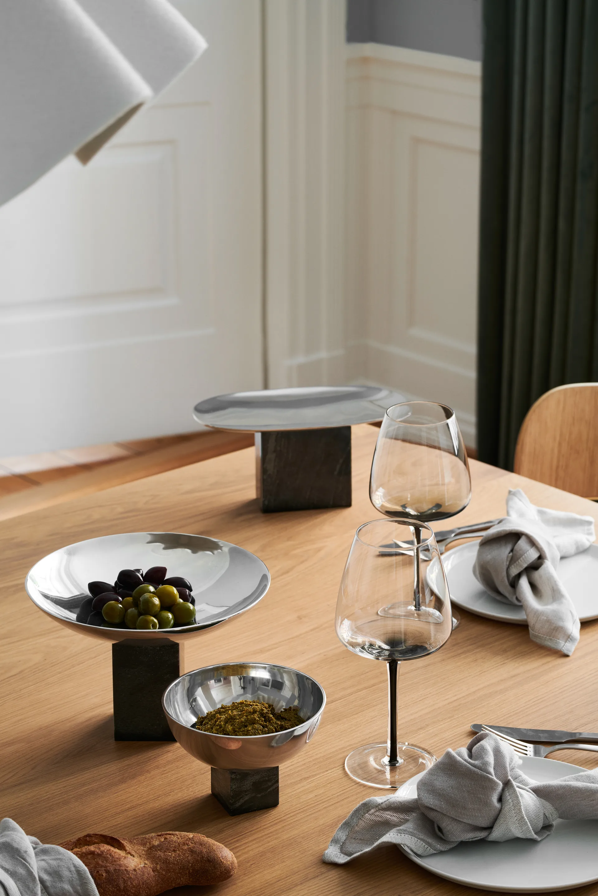 Sapoto ボウル トレイ 15x25 cm, Silver Gejst | ガイスト