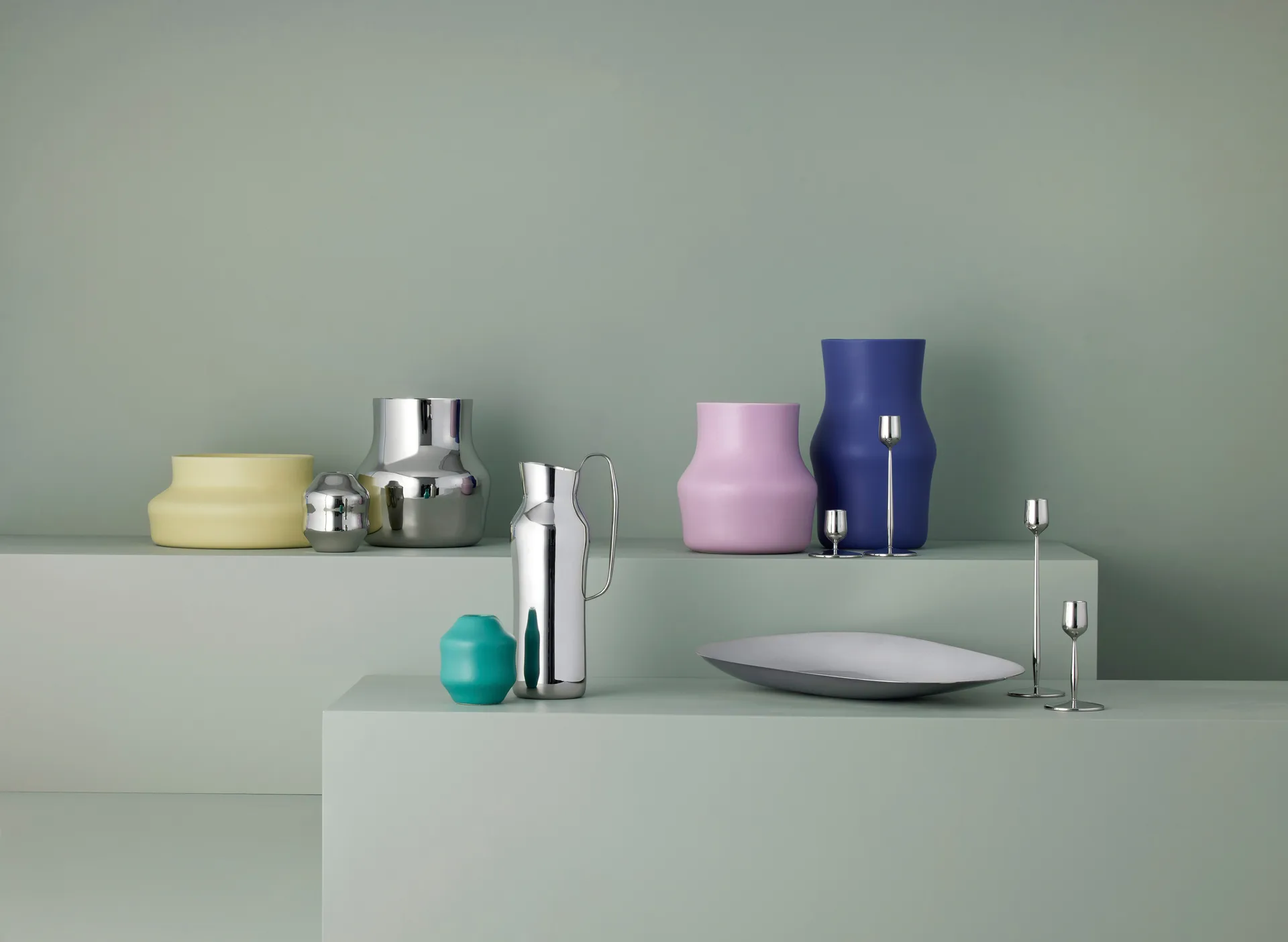 Dorotea 花瓶 18x19,5 cm, Polished steel Gense | ゲンセ