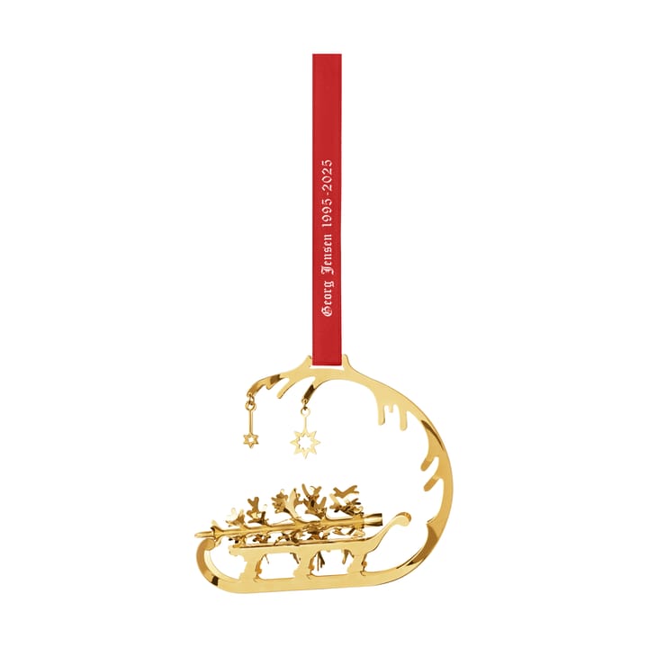 1995/2025 クリスマス そり & クリスマスツリー - Gold plated brass - Georg Jensen | ジョージ ジェンセン