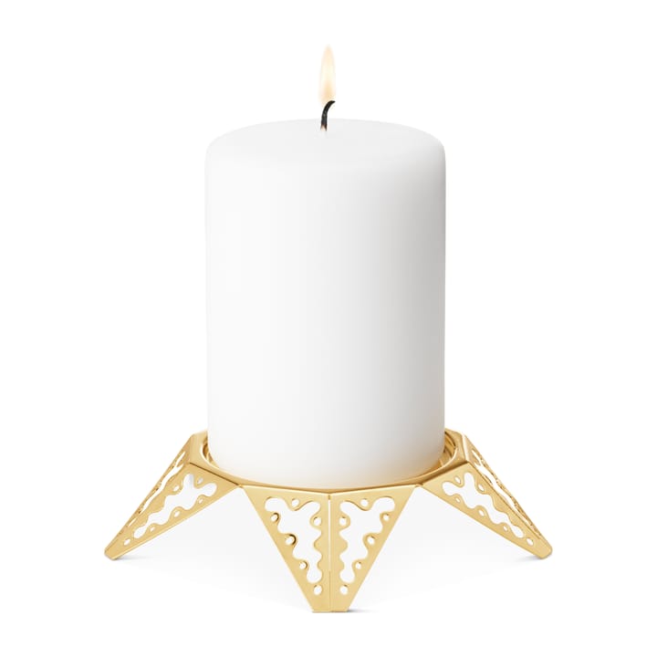 2022 ブロックキャンドル用キャンドルスティック, gold plated Georg Jensen | ジョージ ジェンセン