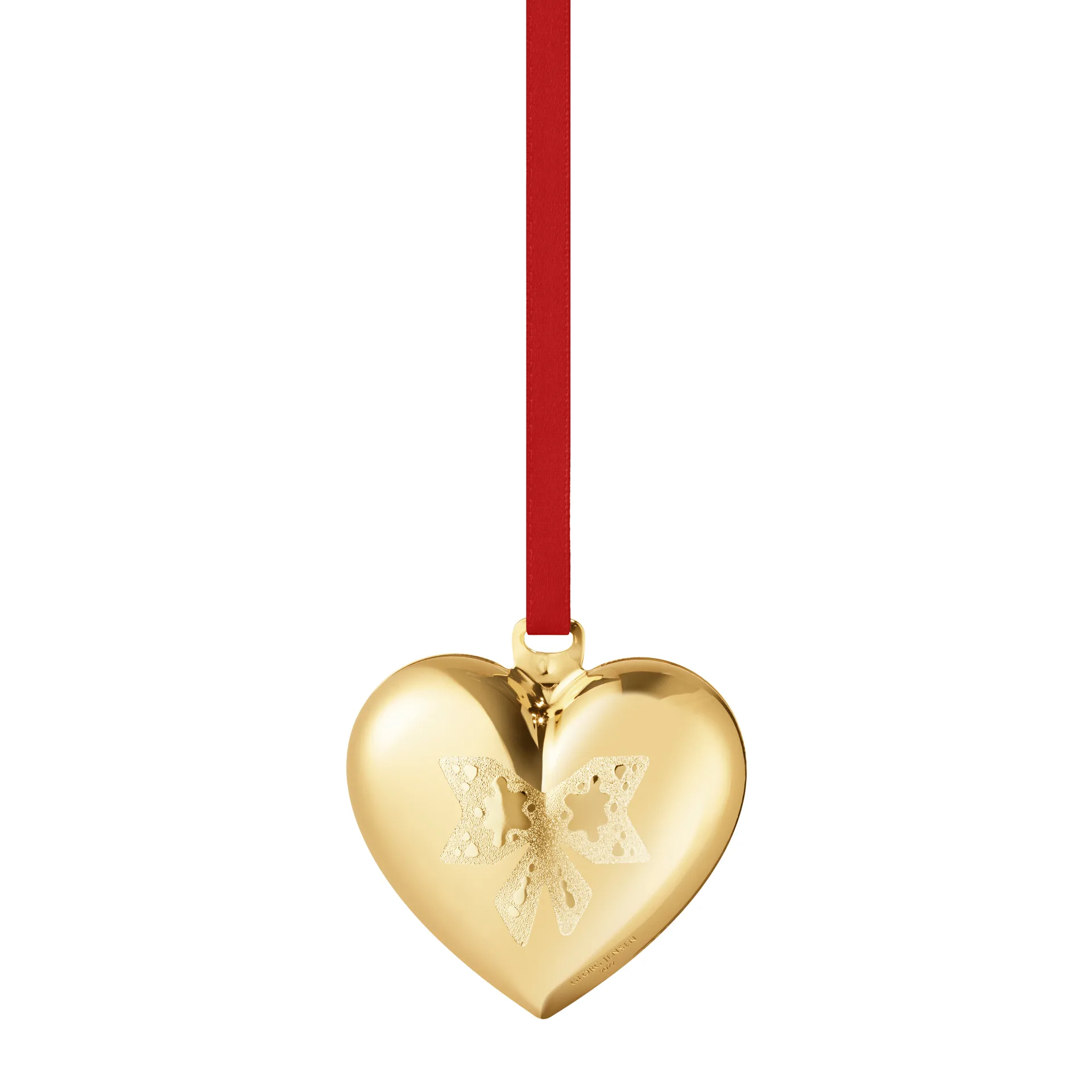 2022  クリスマスハート, gold plated Georg Jensen | ジョージ ジェンセン