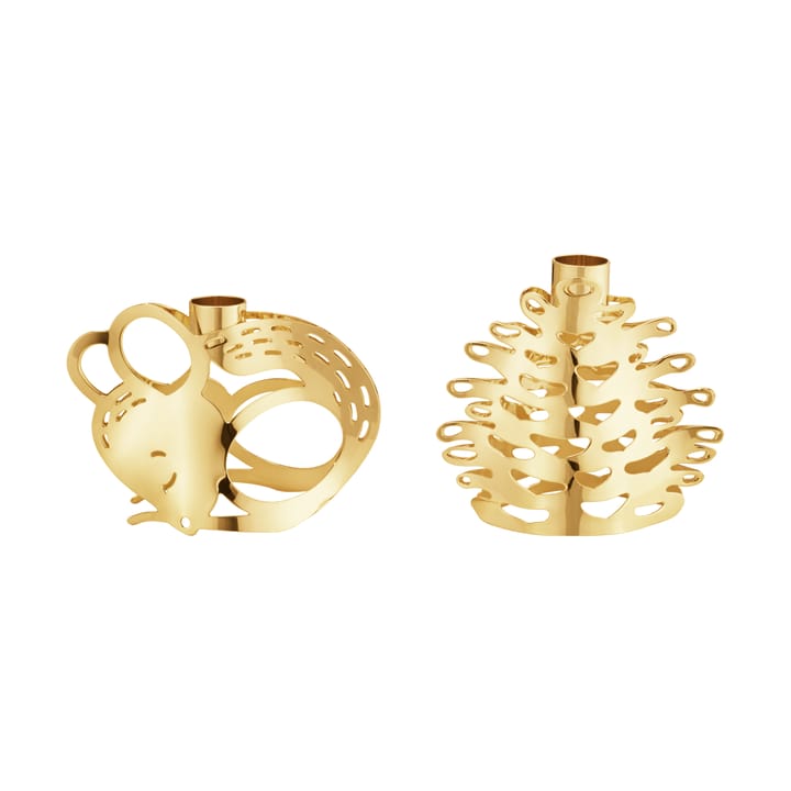2023 キャンドルスティック 2個セット, Gold-plated Georg Jensen | ジョージ ジェンセン
