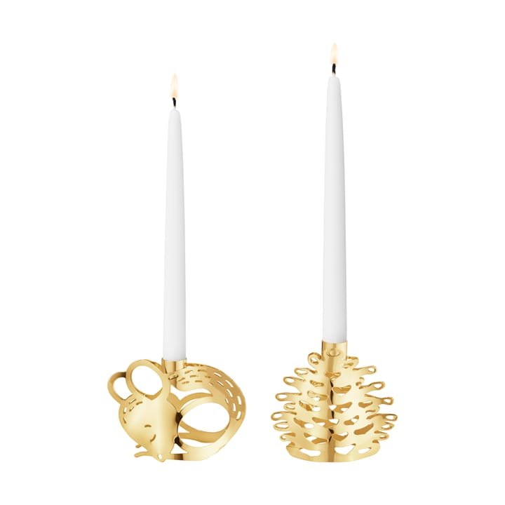 2023 �キャンドルスティック 2個セット, Gold-plated Georg Jensen | ジョージ ジェンセン