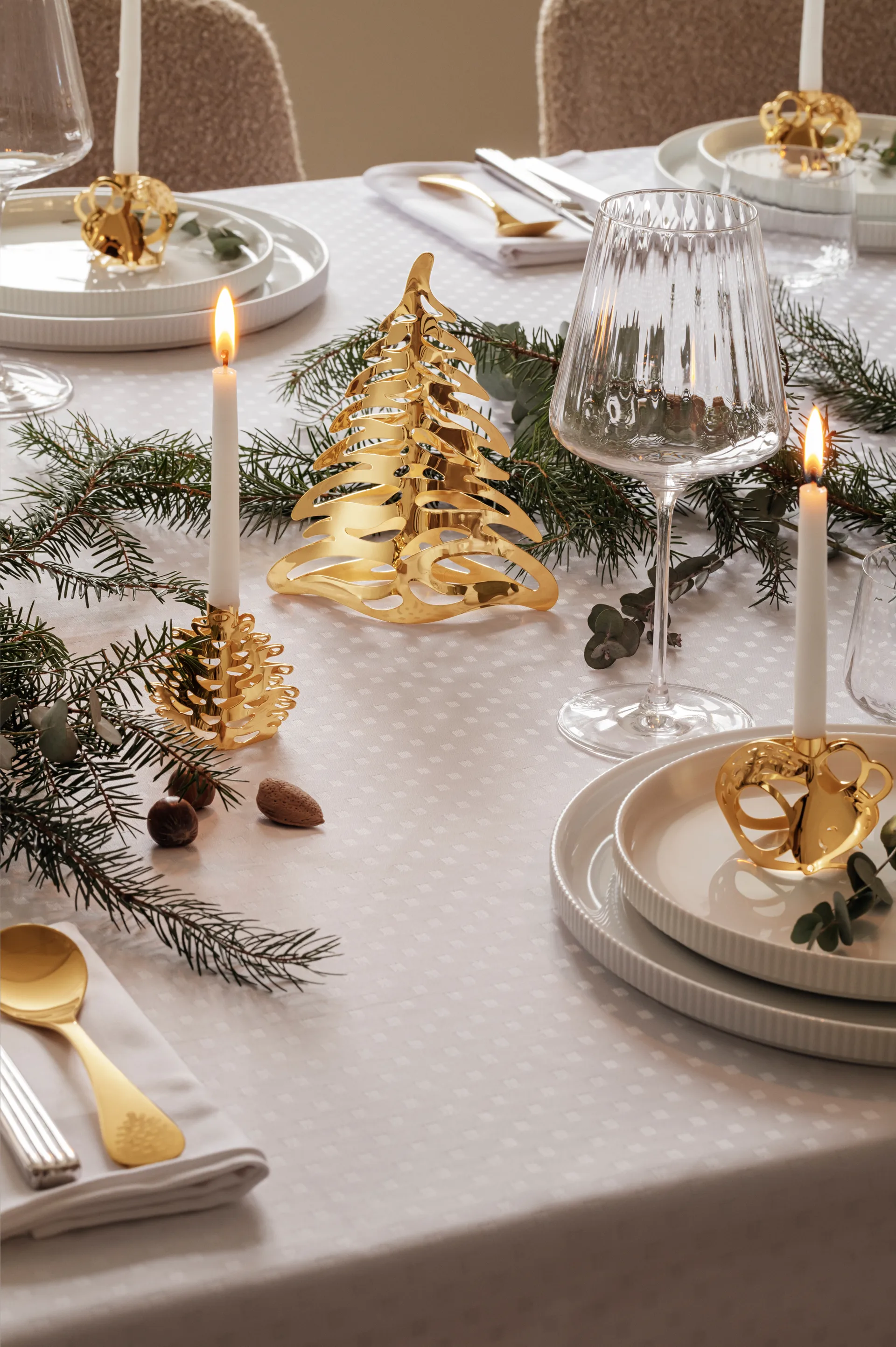 2023 キャンドルスティック 2個セット, Gold-plated Georg Jensen | ジョージ ジェンセン