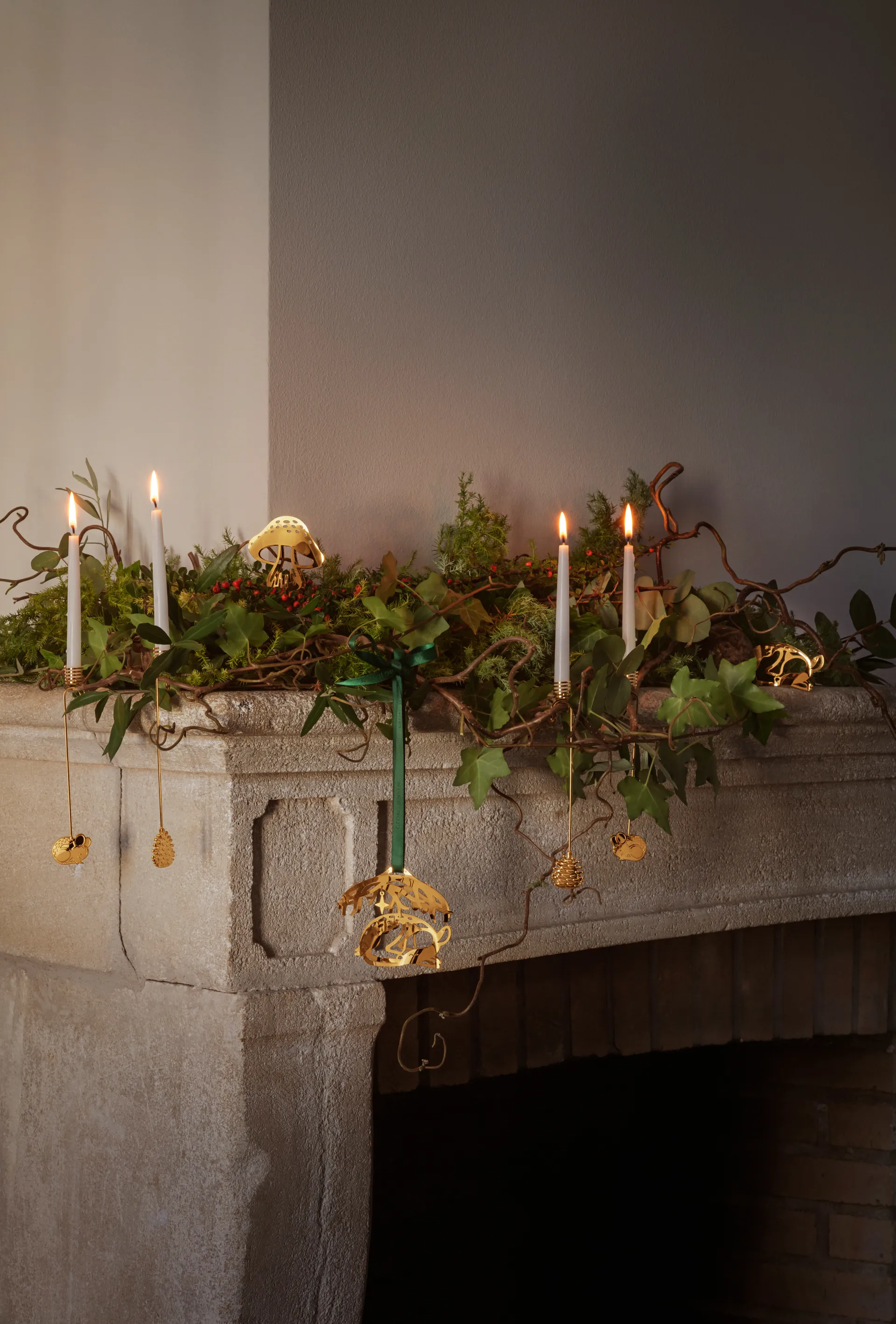 2023 クリスマスモビール fallow deer, Gold-plated Georg Jensen | ジョージ ジェンセン