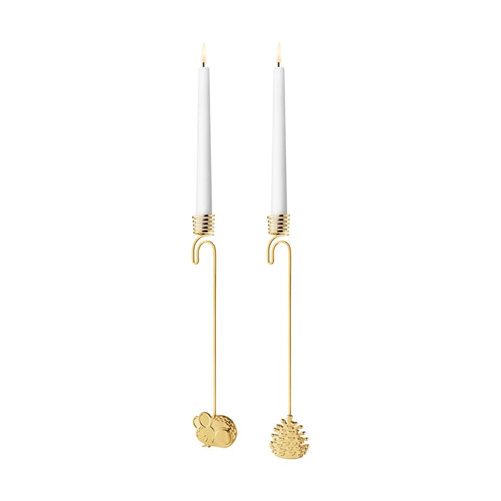 2023 キャンドルスティック hanging 2個セット - Gold-plated - Georg Jensen | ジョージ ジェンセン