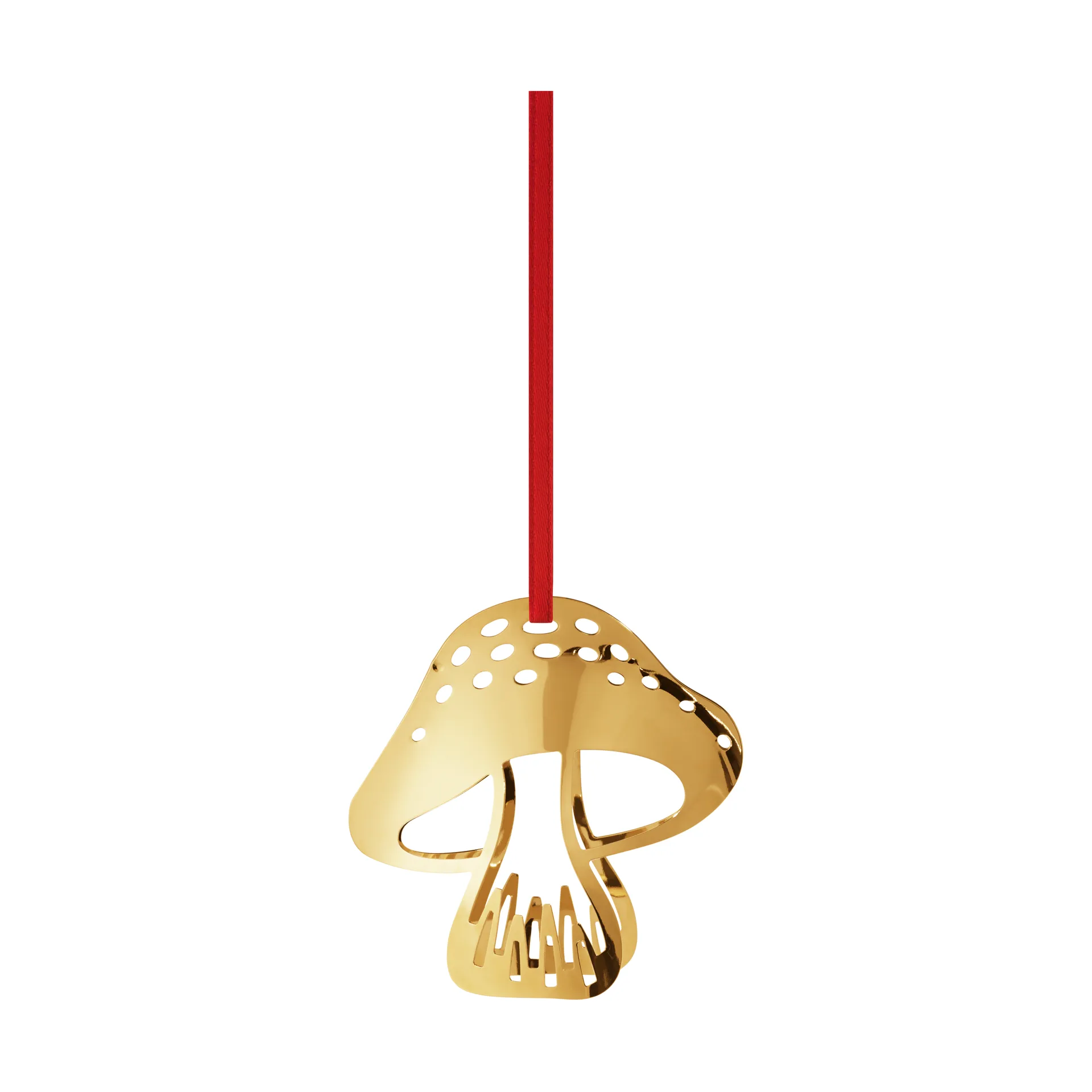 2023 クリスマスペンダント mushroom, Gold-plated Georg Jensen | ジョージ ジェンセン