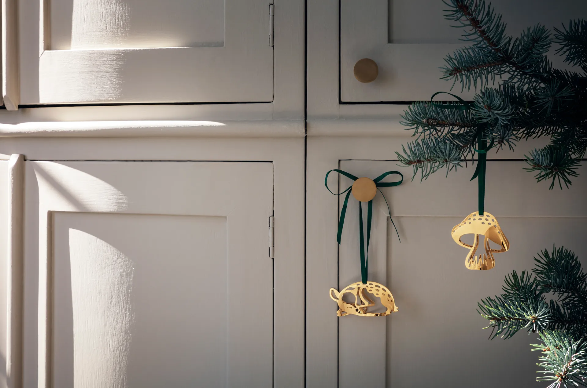 2023 クリスマスペンダント mushroom, Gold-plated Georg Jensen | ジョージ ジェンセン