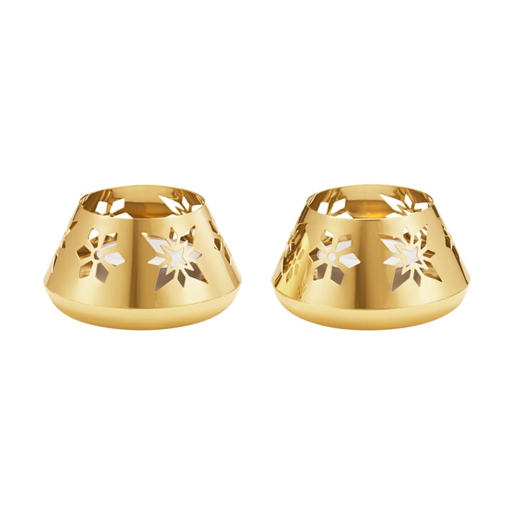 2024 クリスマス ティーライトホルダー 2点セット - Gold-plated - Georg Jensen | ジョージ ジェンセン