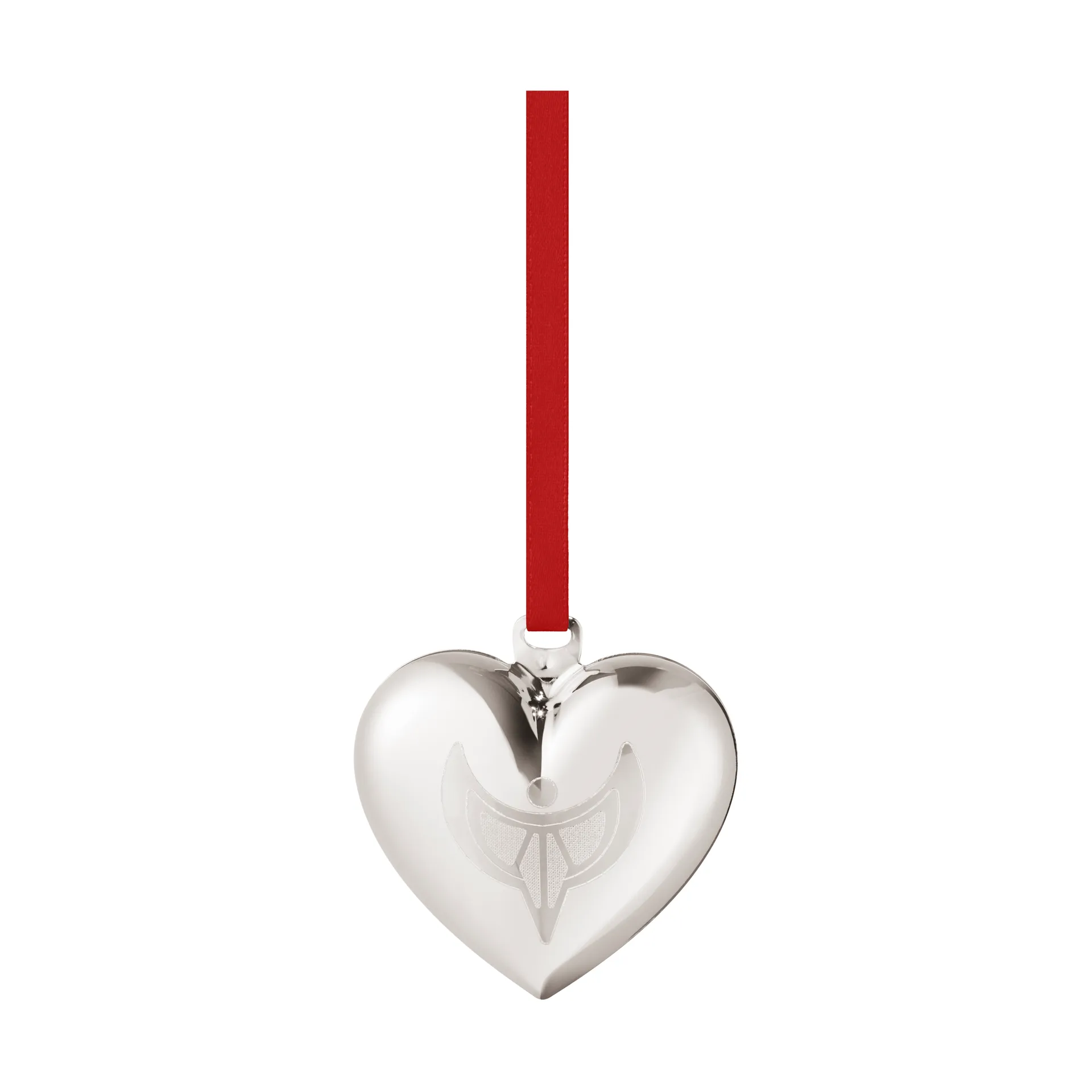 2024 クリスマス オーナメント heart, Palladium-plated Georg Jensen | ジョージ ジェンセン