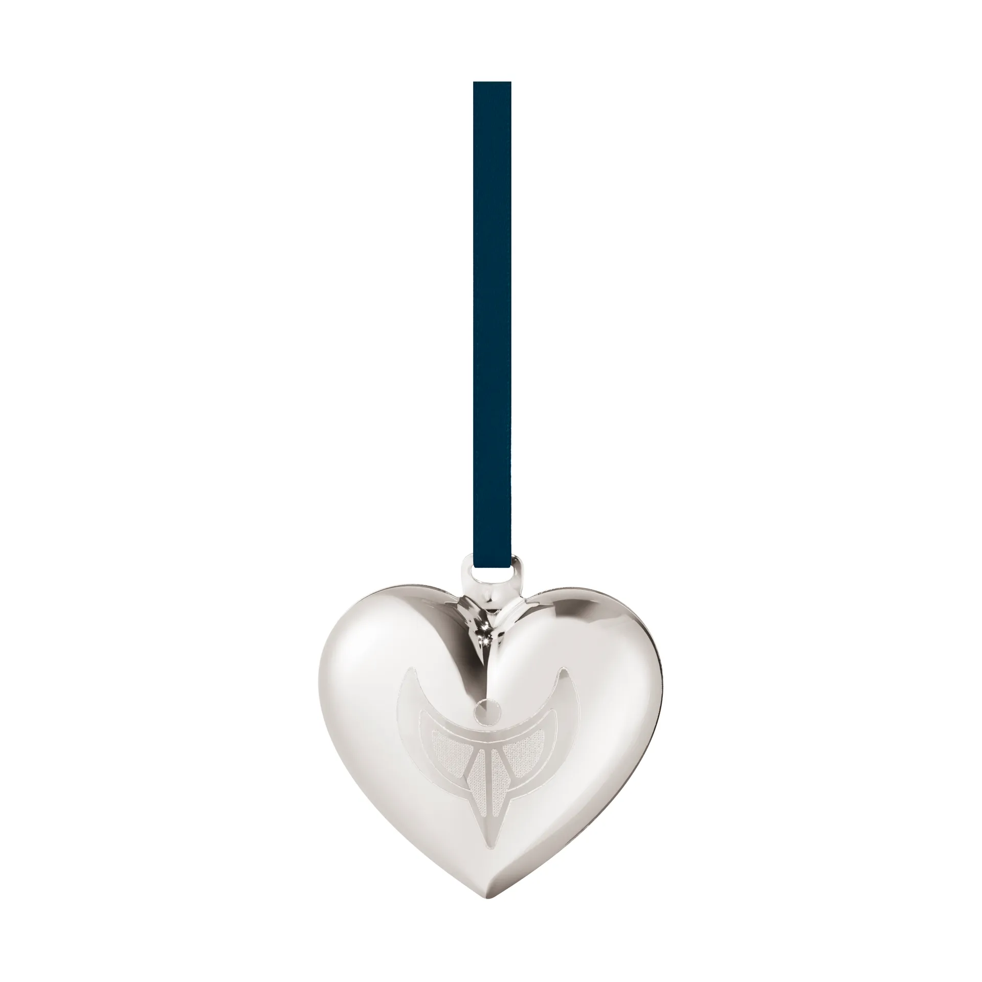 2024 クリスマス オーナメント heart, Palladium-plated Georg Jensen | ジョージ ジェンセン