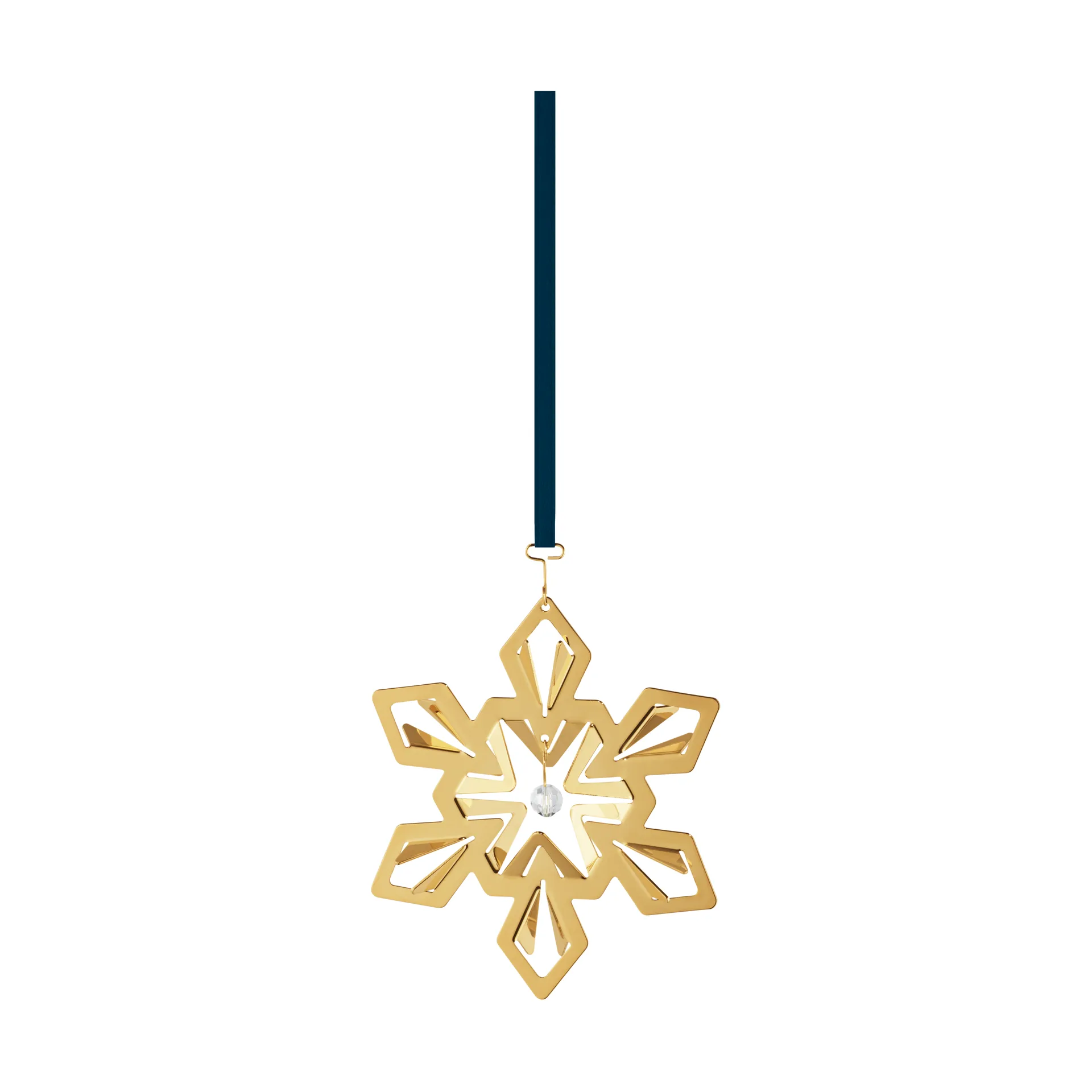 2024 クリスマス ペンダント snowflake, Gold-plated Georg Jensen | ジョージ ジェンセン