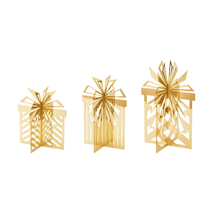 2025 テーブル用クリスマスデコレーション, クリスマスギフト 3ピース - Gold-plated stainless steel - Georg Jensen | ジョージ ジェンセン