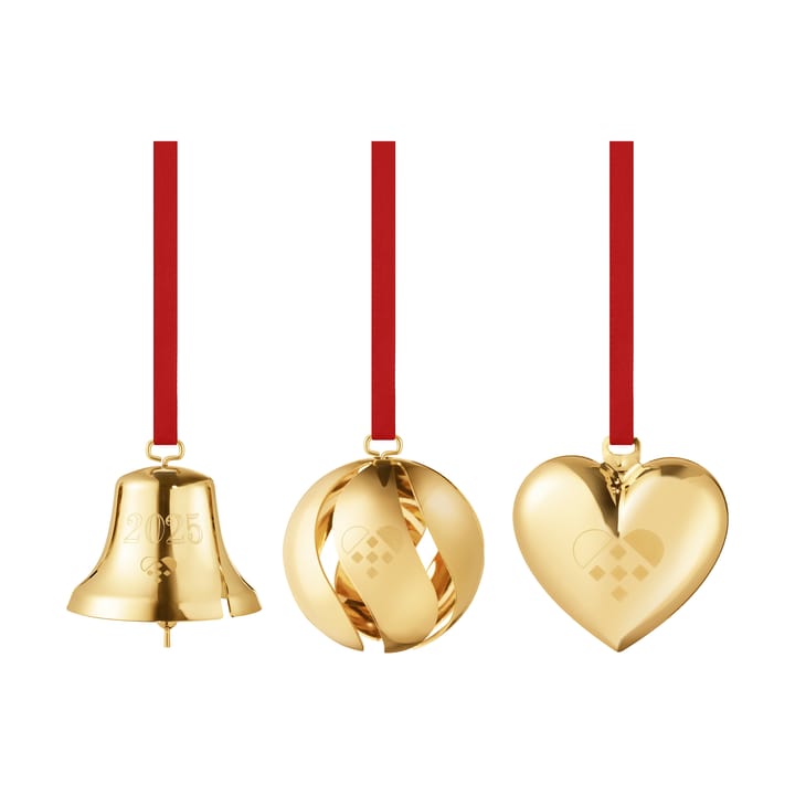 2025 ギフトセット 3 pieces - Gold plated brass - Georg Jensen | ジョージ ジェンセン