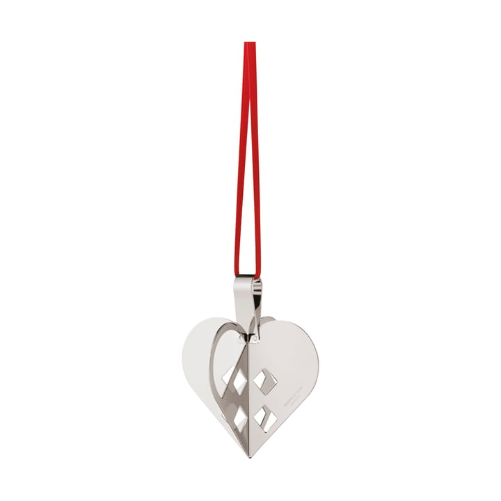 2025 クリスマス ハートオーナメント - Palladium-plated brass - Georg Jensen | ジョージ ジェンセン