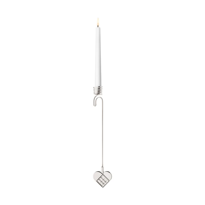 2025 クリスマスツリー キャンドルホルダー ハート - Palladium-plated zinc alloy - Georg Jensen | ジョージ ジェンセン