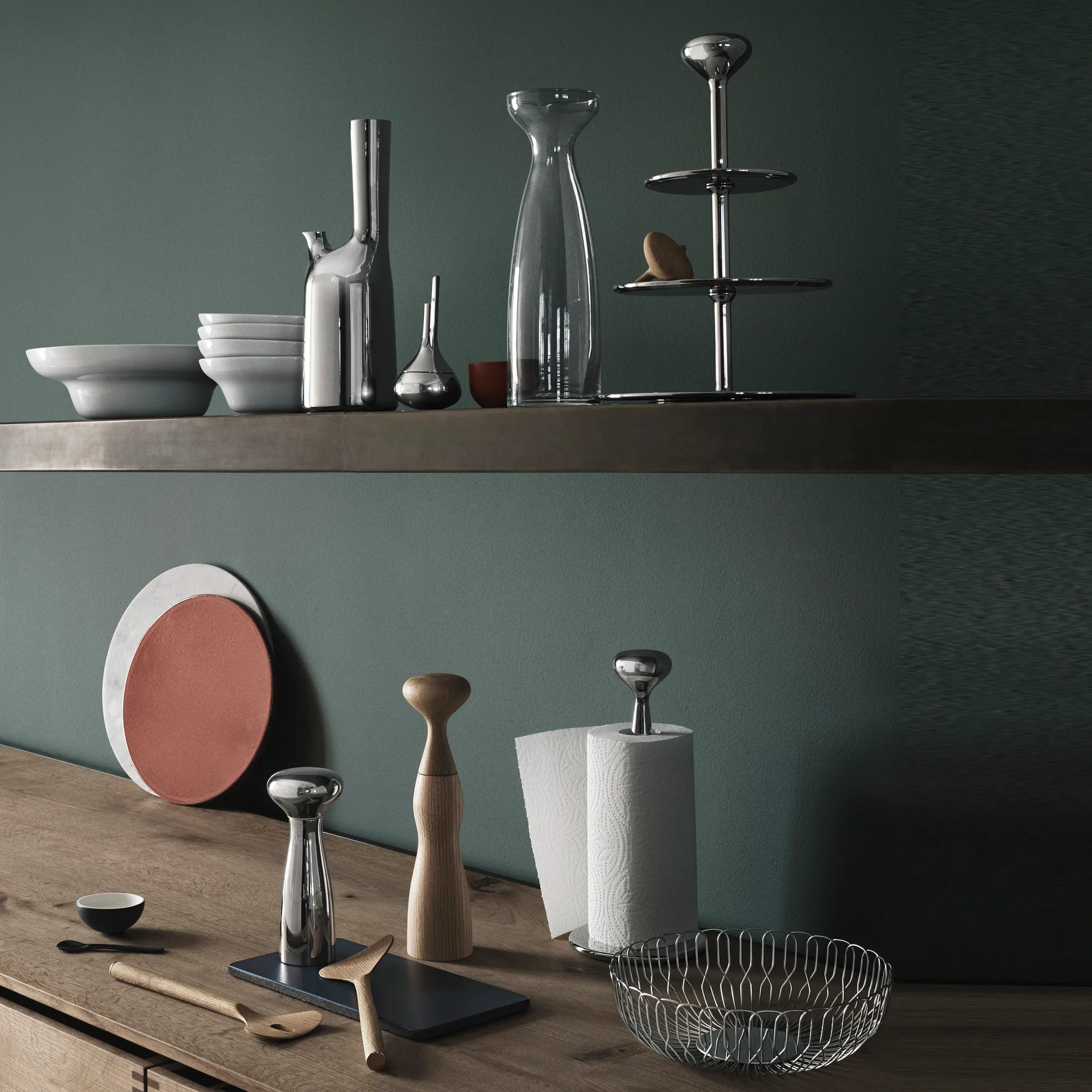 Alfredo キッチンぺーパーホルダー, 32 cm Georg Jensen | ジョージ ジェンセン