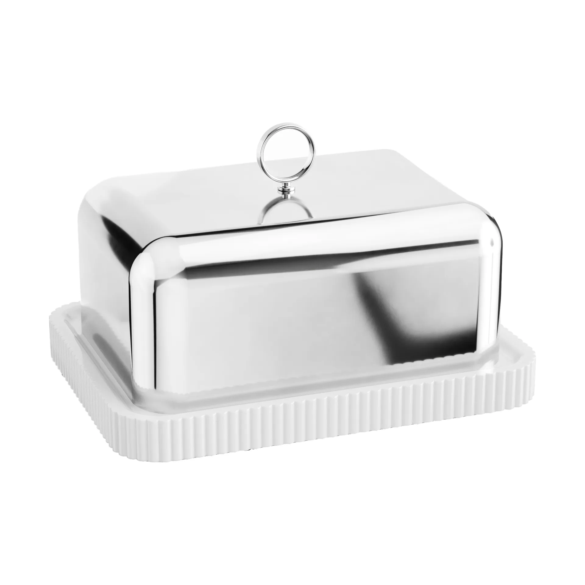 Bernadotte バター皿 11.2x14.7 cm, Stainless steel Georg Jensen | ジョージ ジェンセン