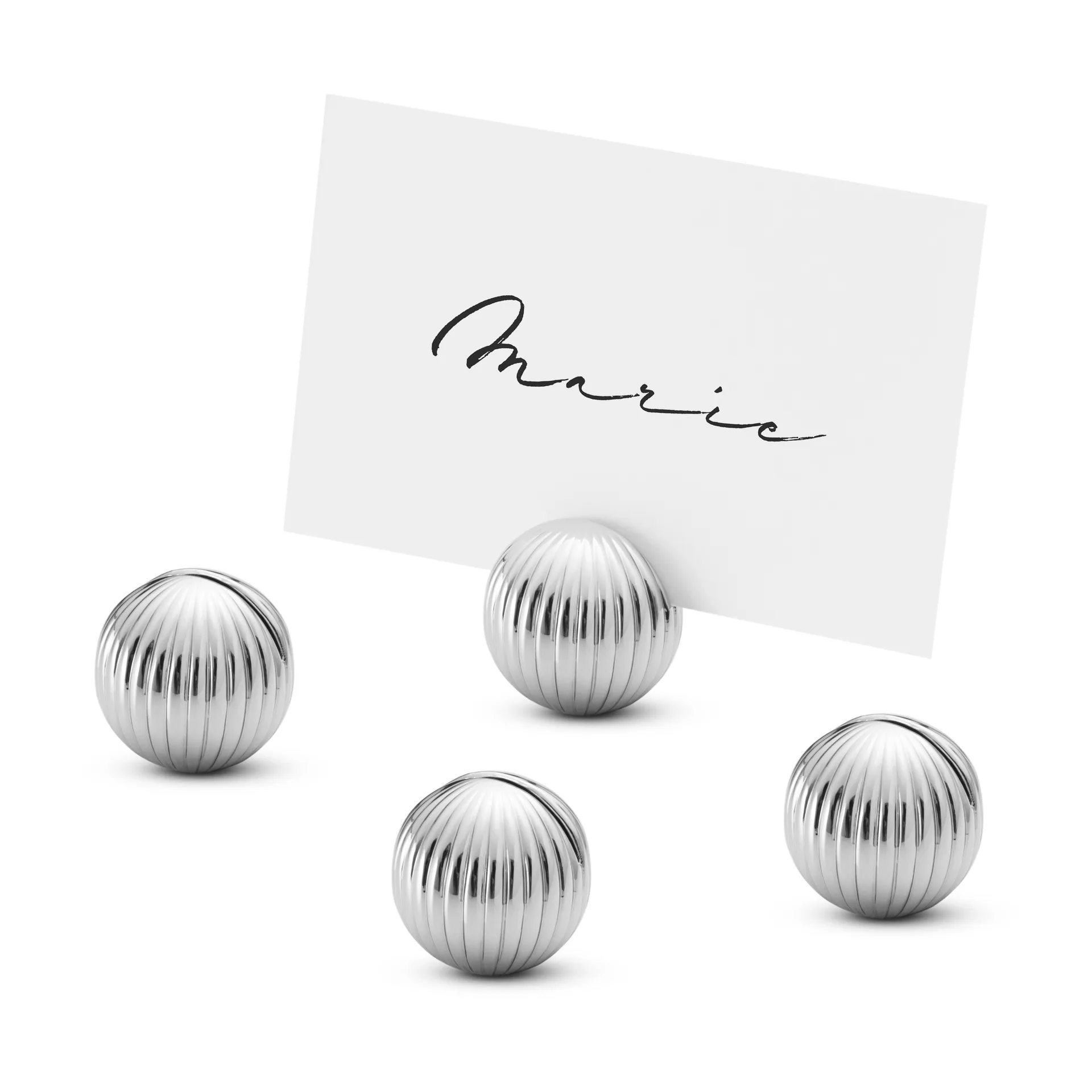 Bernadotteカードホルダー 4セット, Chrome plated Georg Jensen | ジョージ ジェンセン