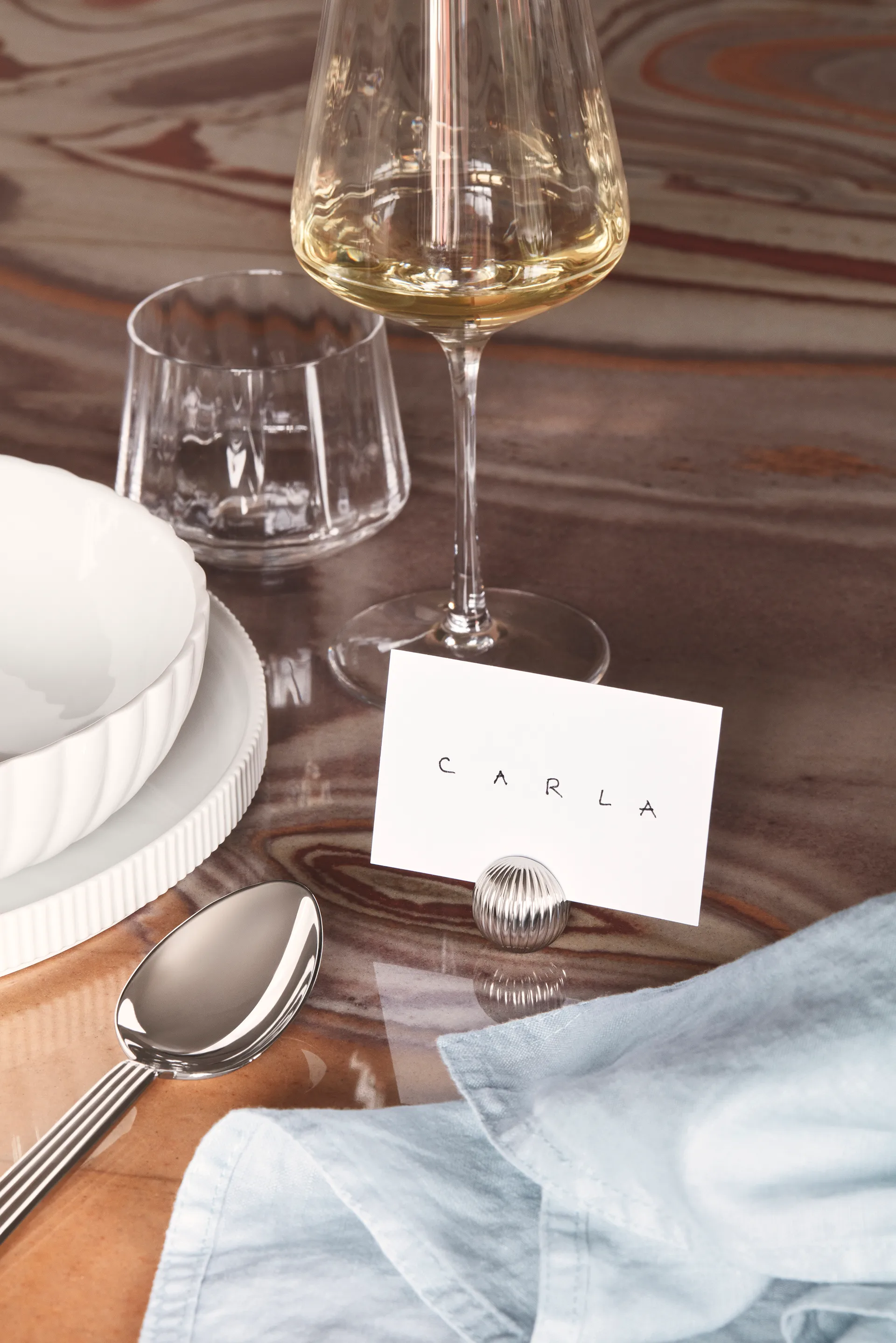 Bernadotteカードホルダー 4セット, Chrome plated Georg Jensen | ジョージ ジェンセン