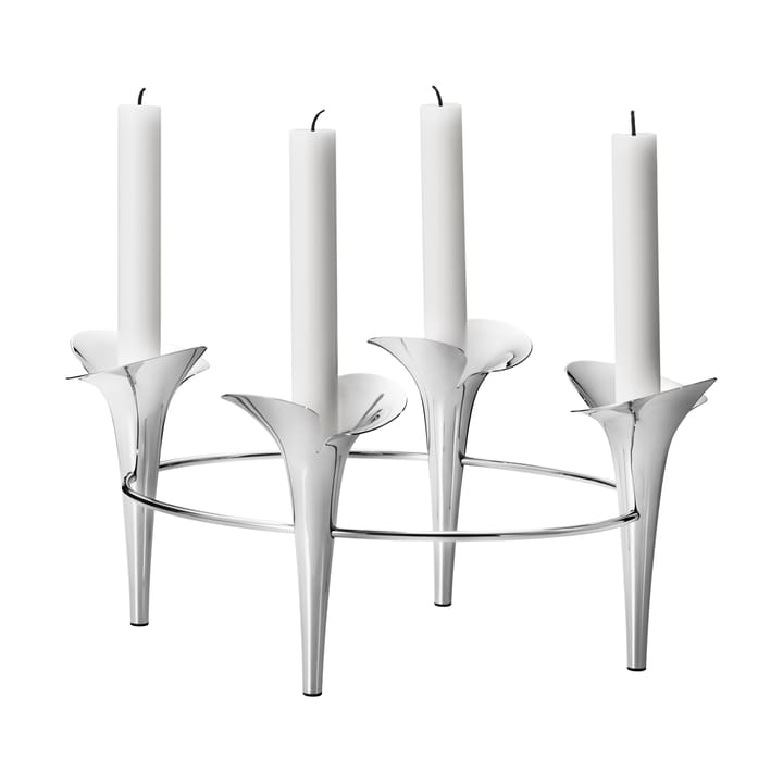 Bloom キャンドルスティック Ø28 cm, Stainless steel Georg Jensen | ジョージ ジェンセン